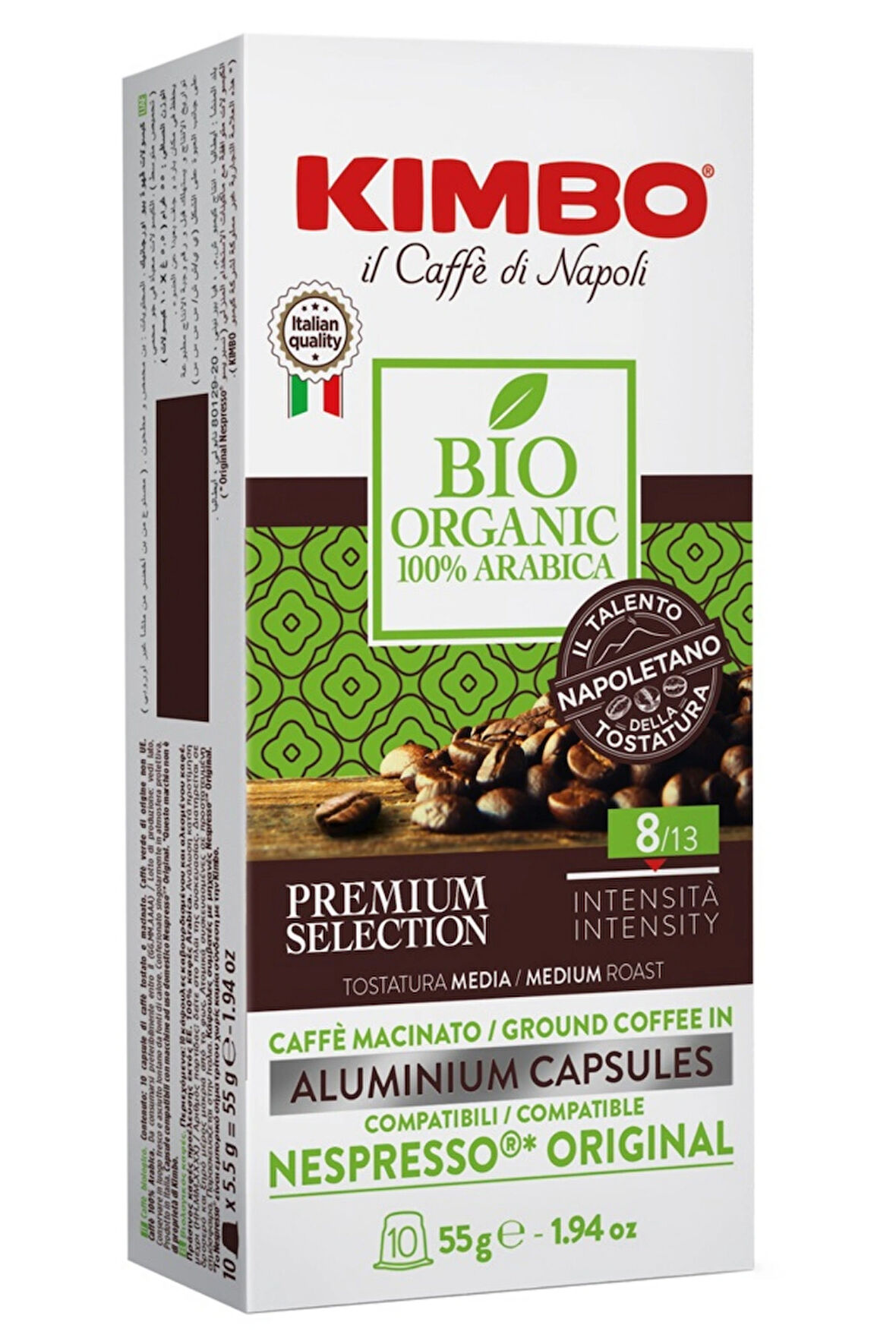 Bio Organic 100% Arabica Nespresso Uyumlu Kapsül Kahve (Alüminyum) (10’lu Kutuda)
