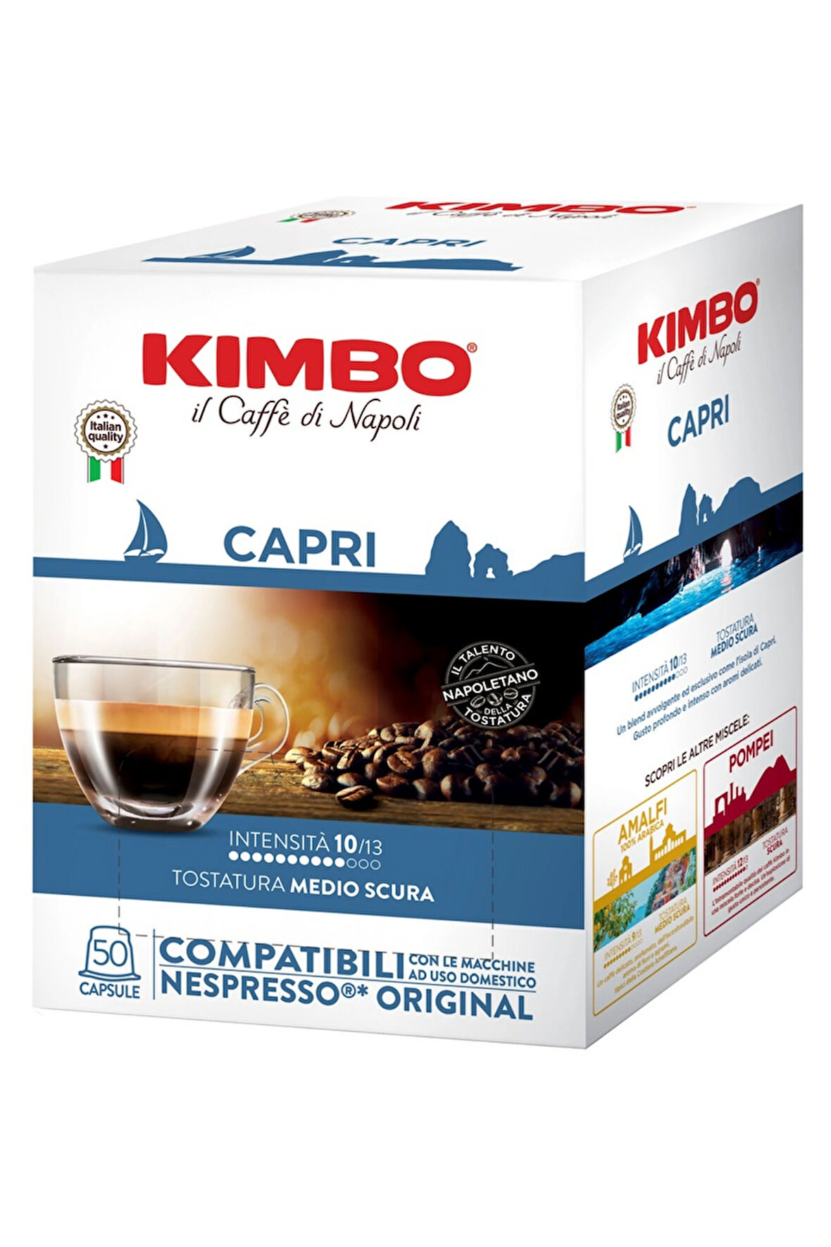 KIMBO Capri Nespresso Uyumlu Kapsül Kahve (50’li Kutuda)