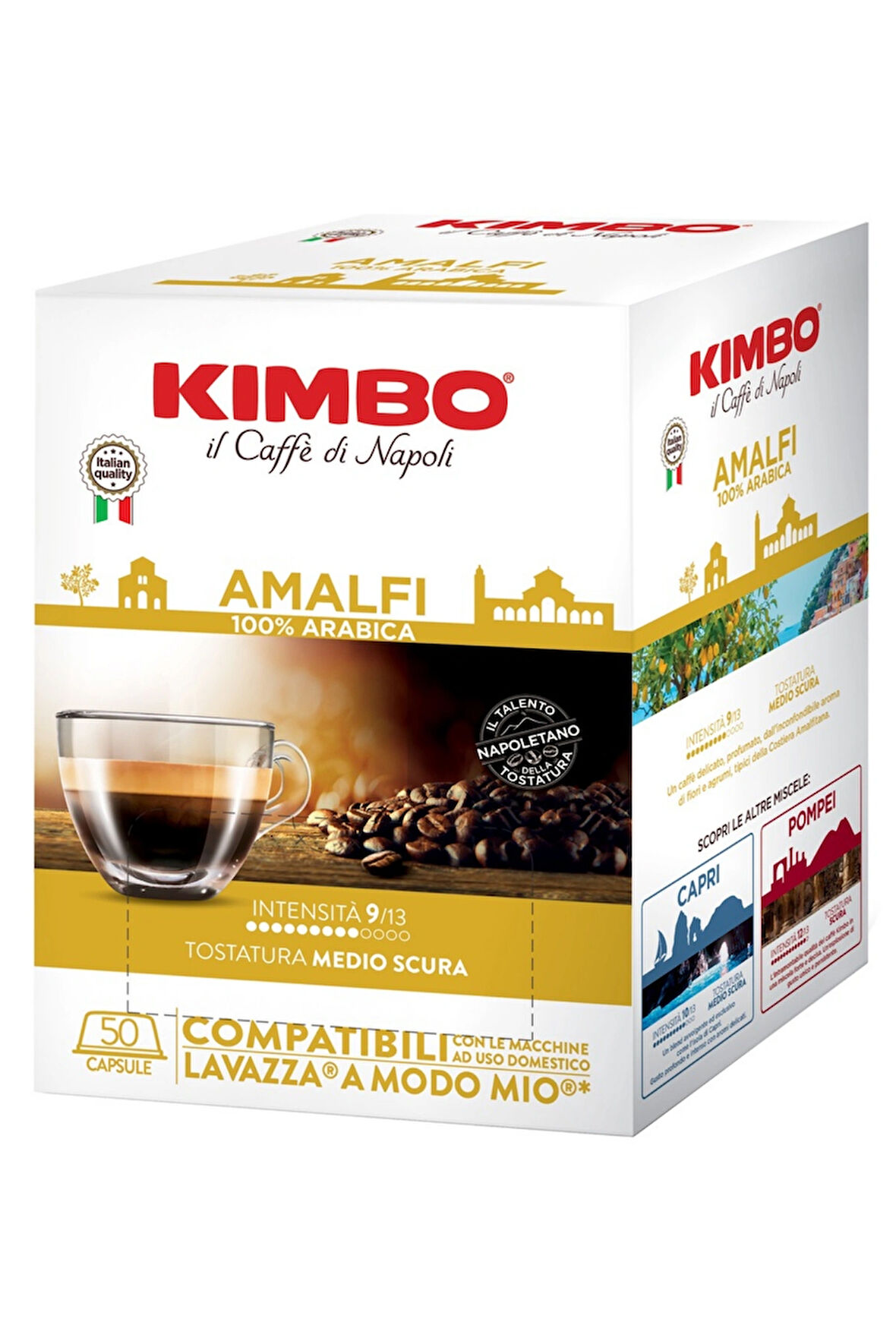 Amalfi 100% Arabica A Modo Mio Uyumlu Kapsül Kahve (50’li Kutuda)