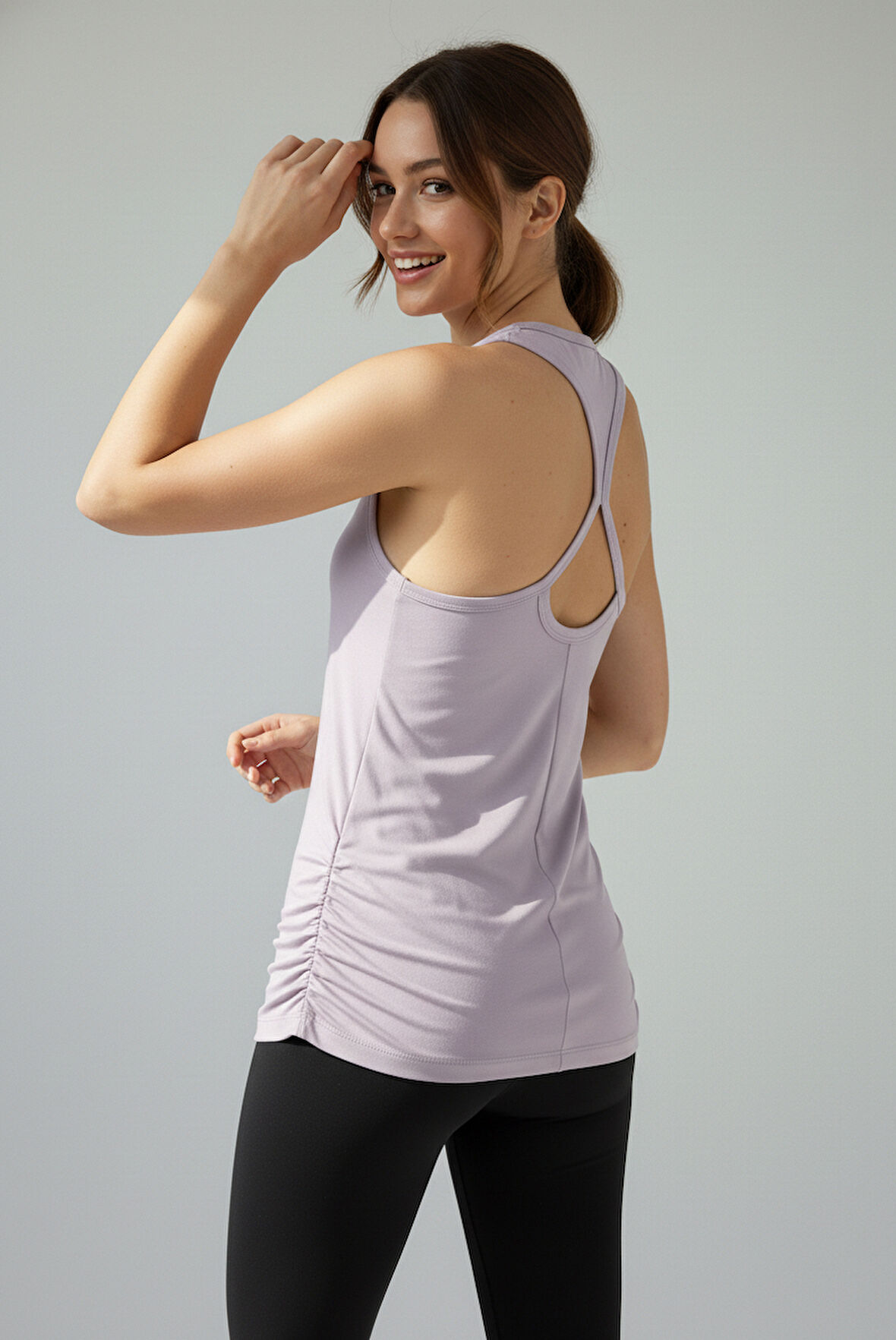 Scorp Aura Sırt Detaylı Kadın Spor Atlet Lila