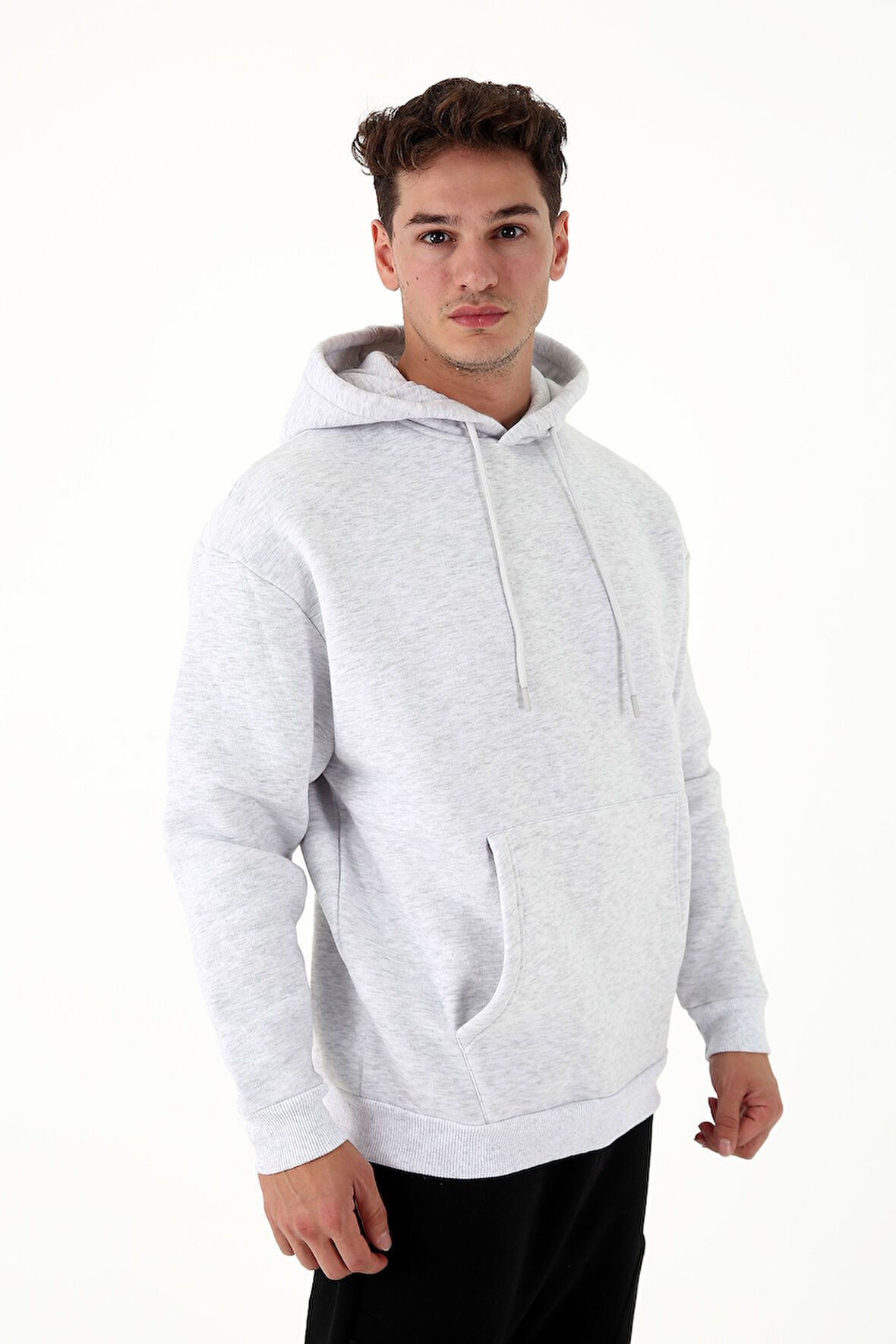 Scorp Origin Erkek Hoodie Sweatshirt Gri