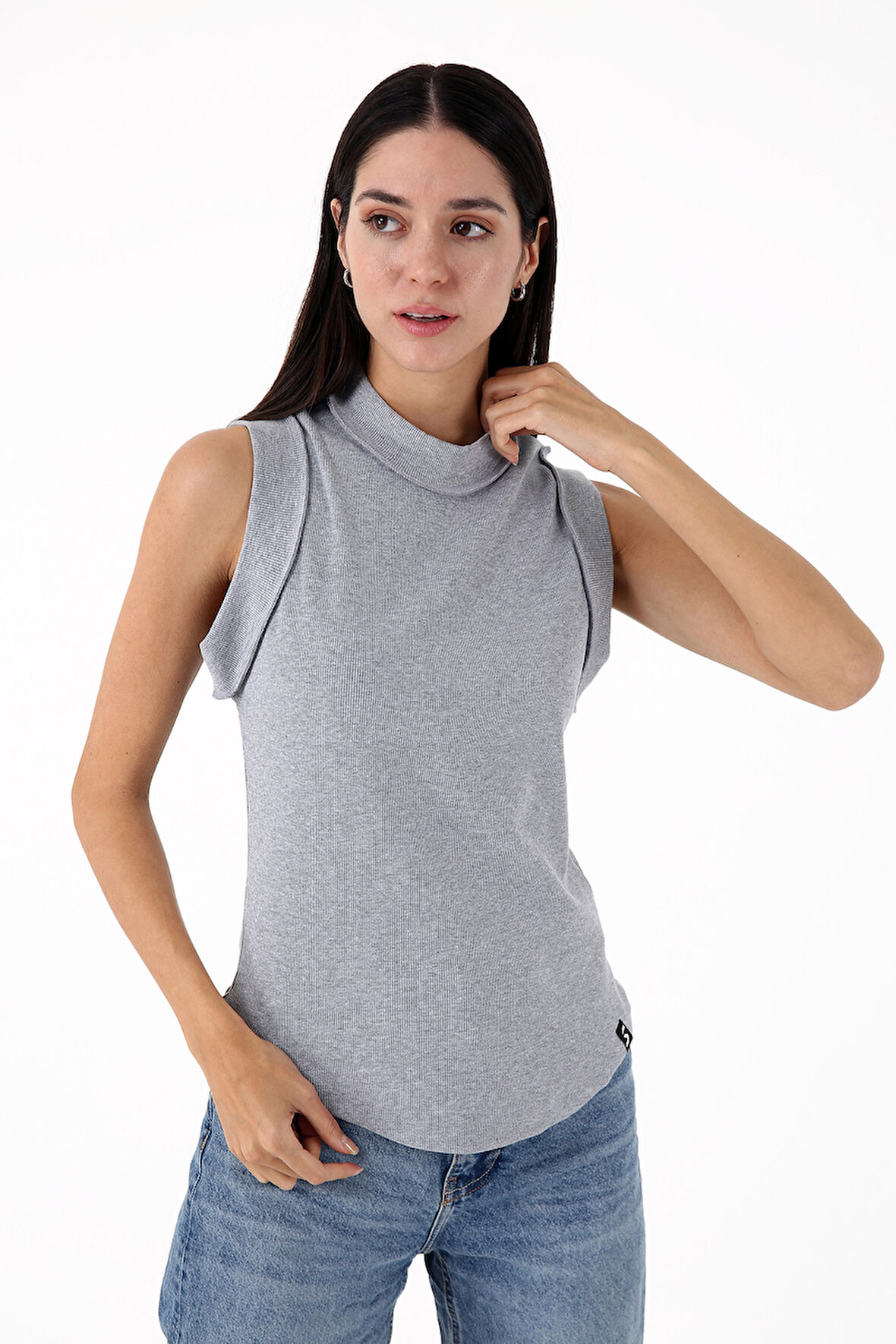 Scorp Outee Kadın Atlet Gri Melange