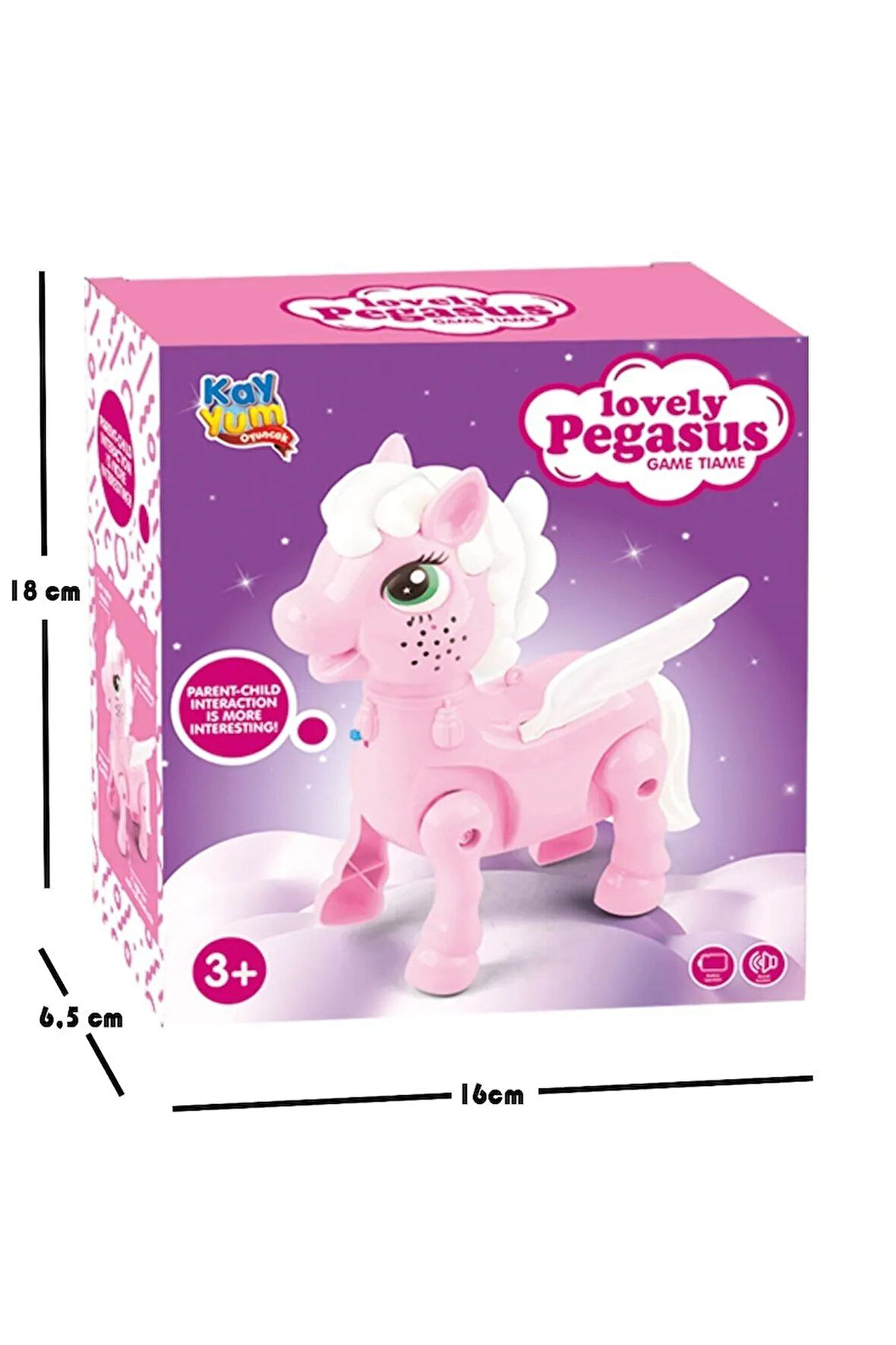 Unicorn Pony Işıklı Sesli Pilli Yürüyen Mavi-Pembe Oyuncak Figür (RENK BELİRTİNİZ LÜTFEN)