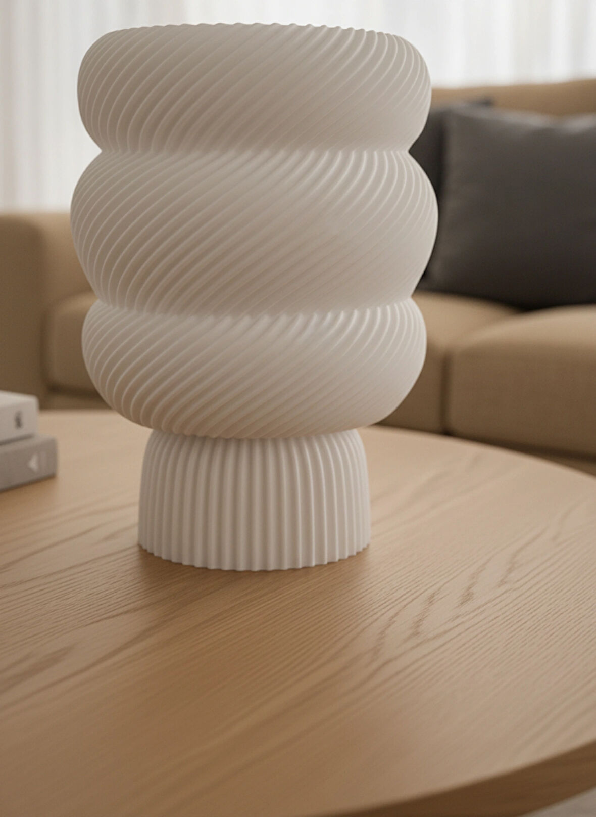 Swirl Charm Serisi Abajur - Dekoratif Aydınlatma - Gece Lambası - Masaüstü Lamba