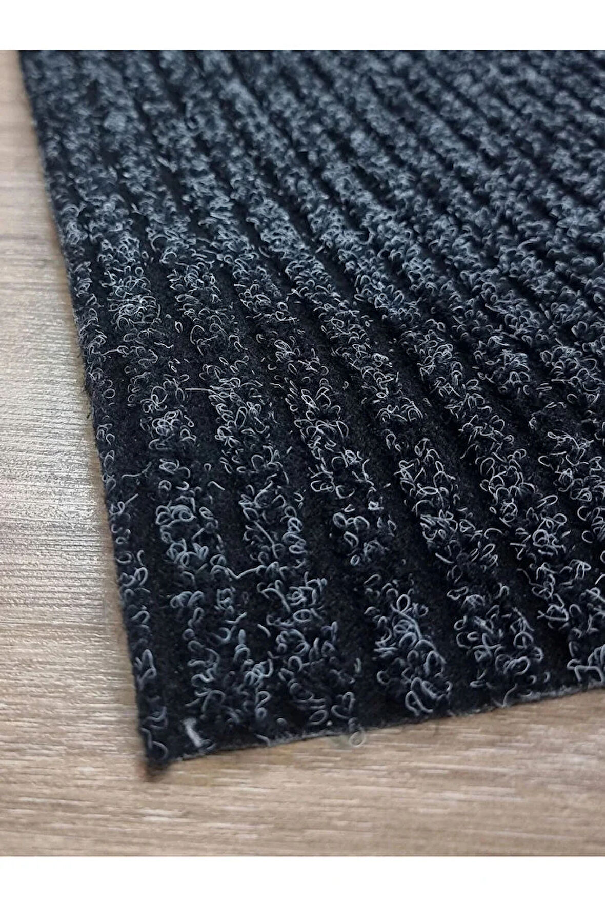 Çelik Halı 1 x 8 metre SİYAH Dış Ve Iç Zemin Kaymaz Halı Yolluk Taban Iş Yeri Ofis Oto Paspası