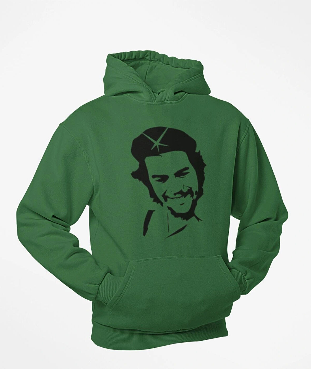 Che Guevara temalı kanguru sweatshirt