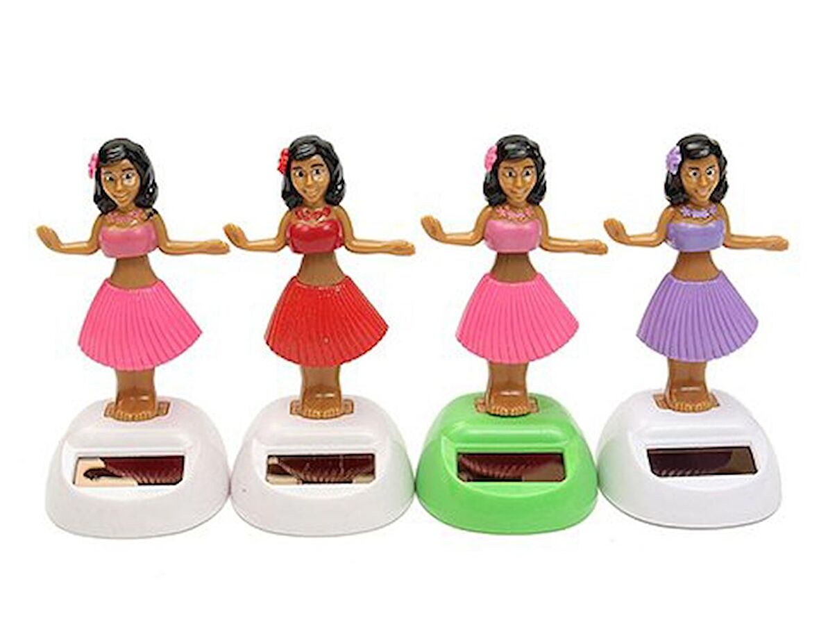 Güneş Enerjili Solar Dans Eden Kız Dekoratif Hediyelik