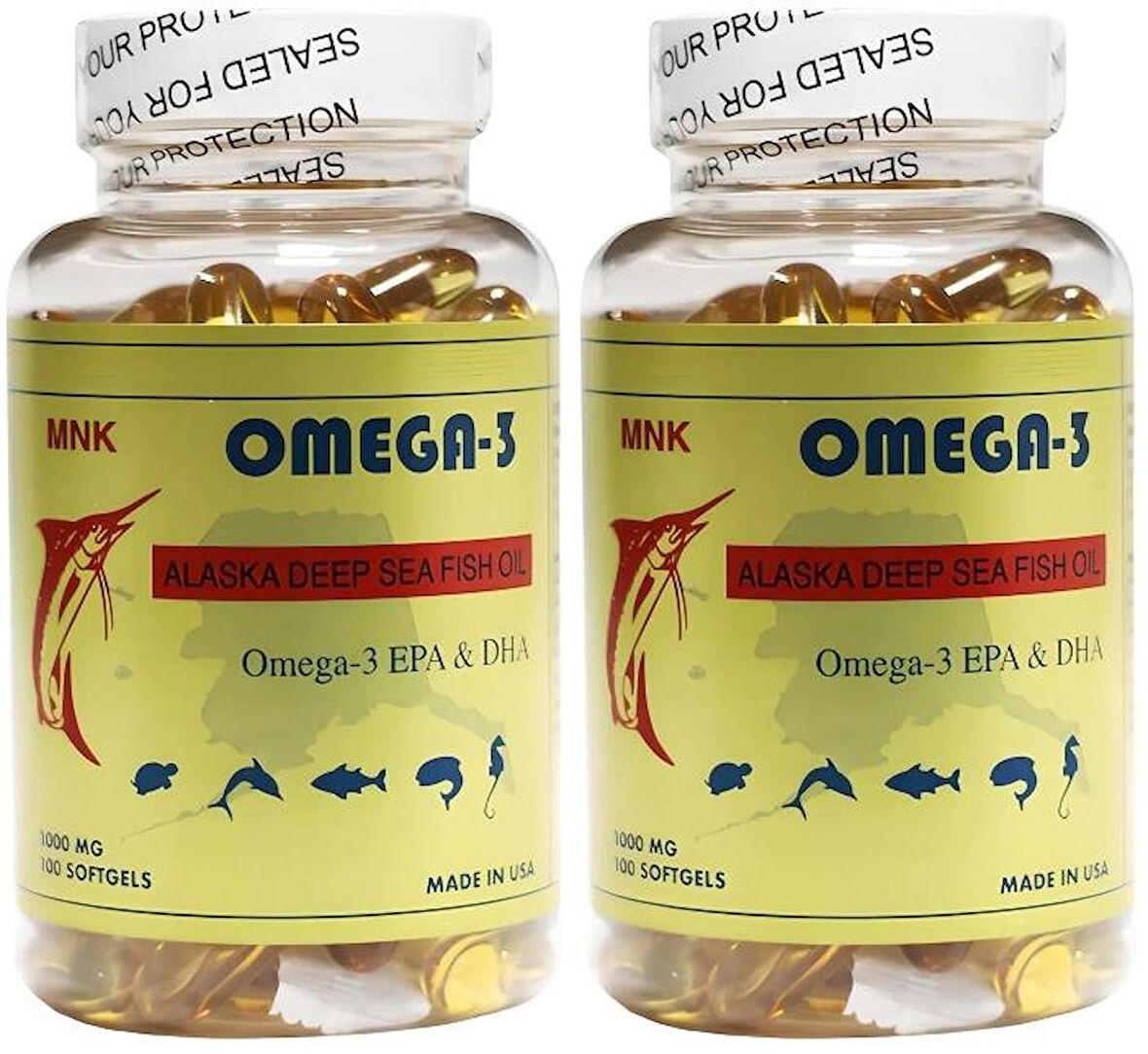 Mnk Omega 3 1000 Mg Balık Yağı 2x100 Softgel
