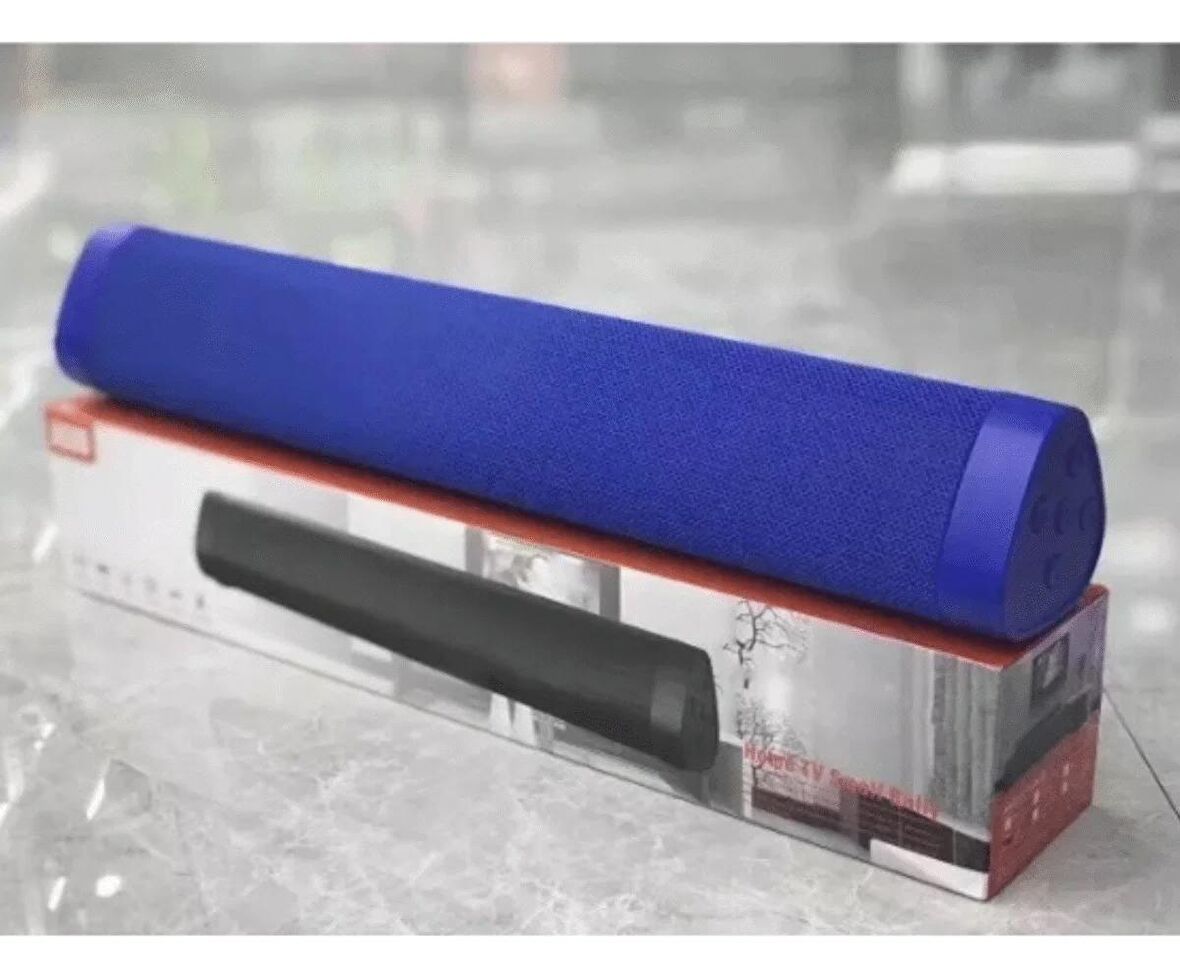 Taşınabilir Kablosuz İç ve Dış Mekan İçin Bluetooth Hoparlör Süper Bas Ev Sineması Ses Sütunu TV PC MAVİ