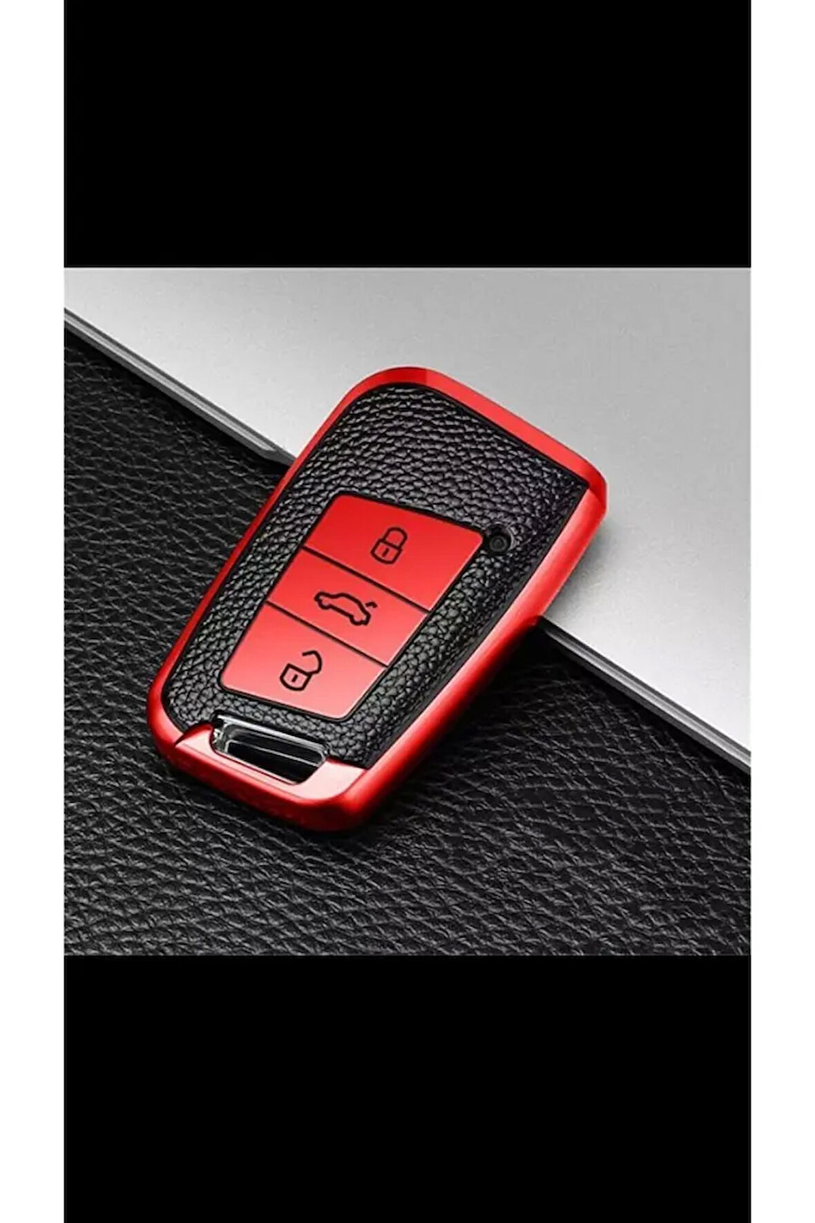 Passat B8 - Ateca Ve Süper B Lüx Kaliteli Anahtar Kabı Kırmızı Renk Anahtarsız Çaliştırma Modeli