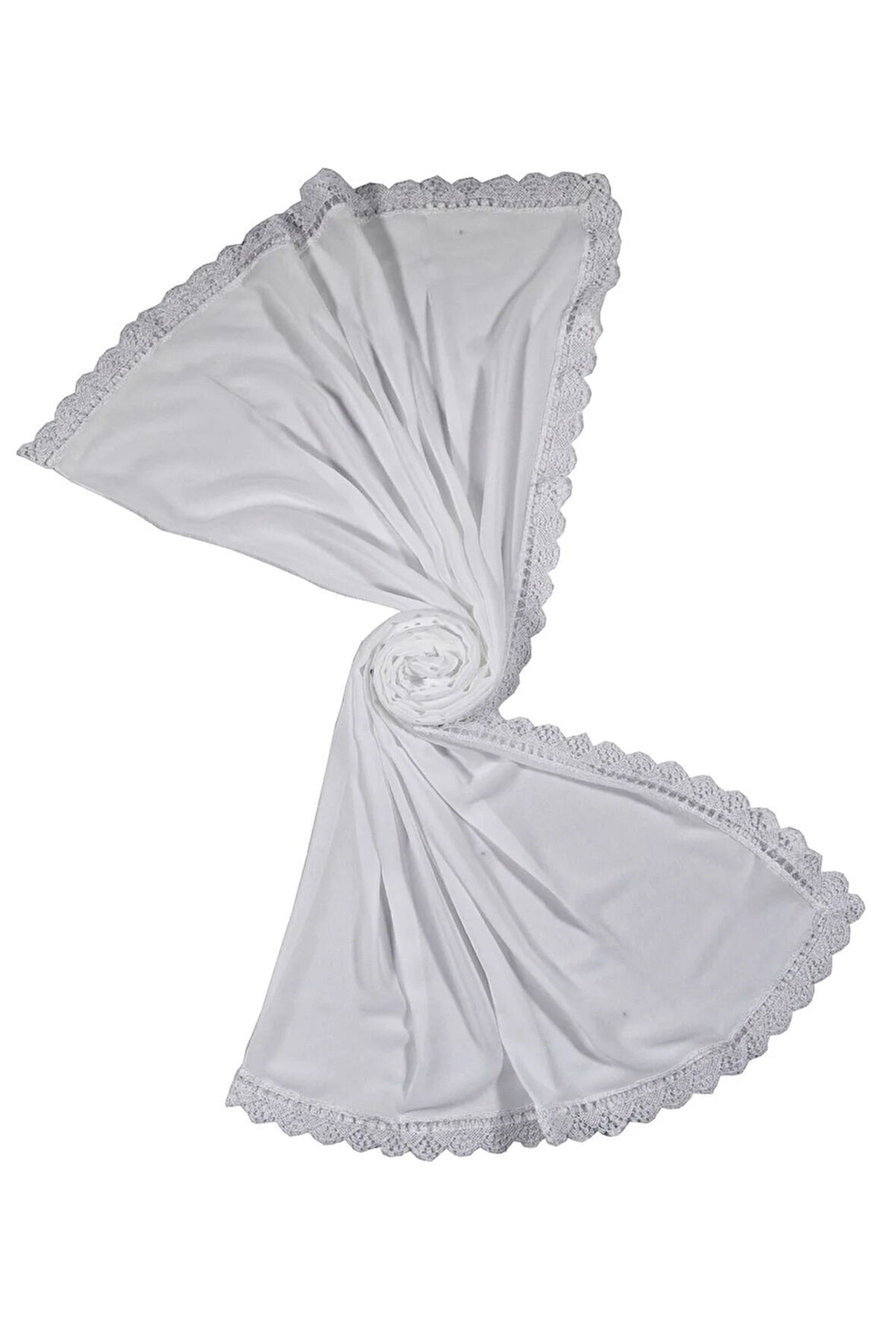 Enba Şifon İğne Oyalı Şal Namaz ve Mevlüt Örtüsü 60x150 cm