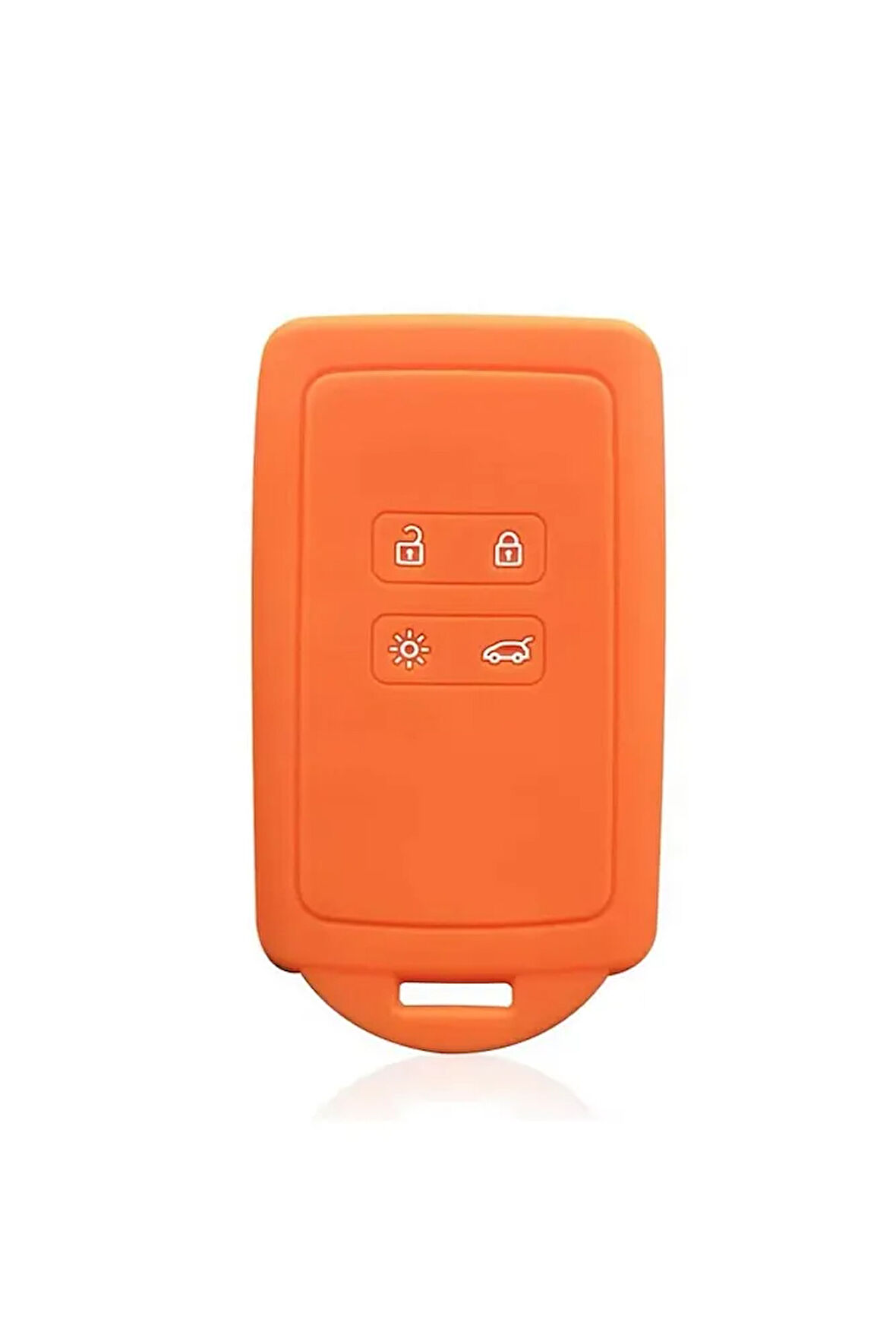Dacia Duster Sandero Stepway Silikon Anahtar Kılıfı Turuncu Renk (Arkası Kapalıdır)
