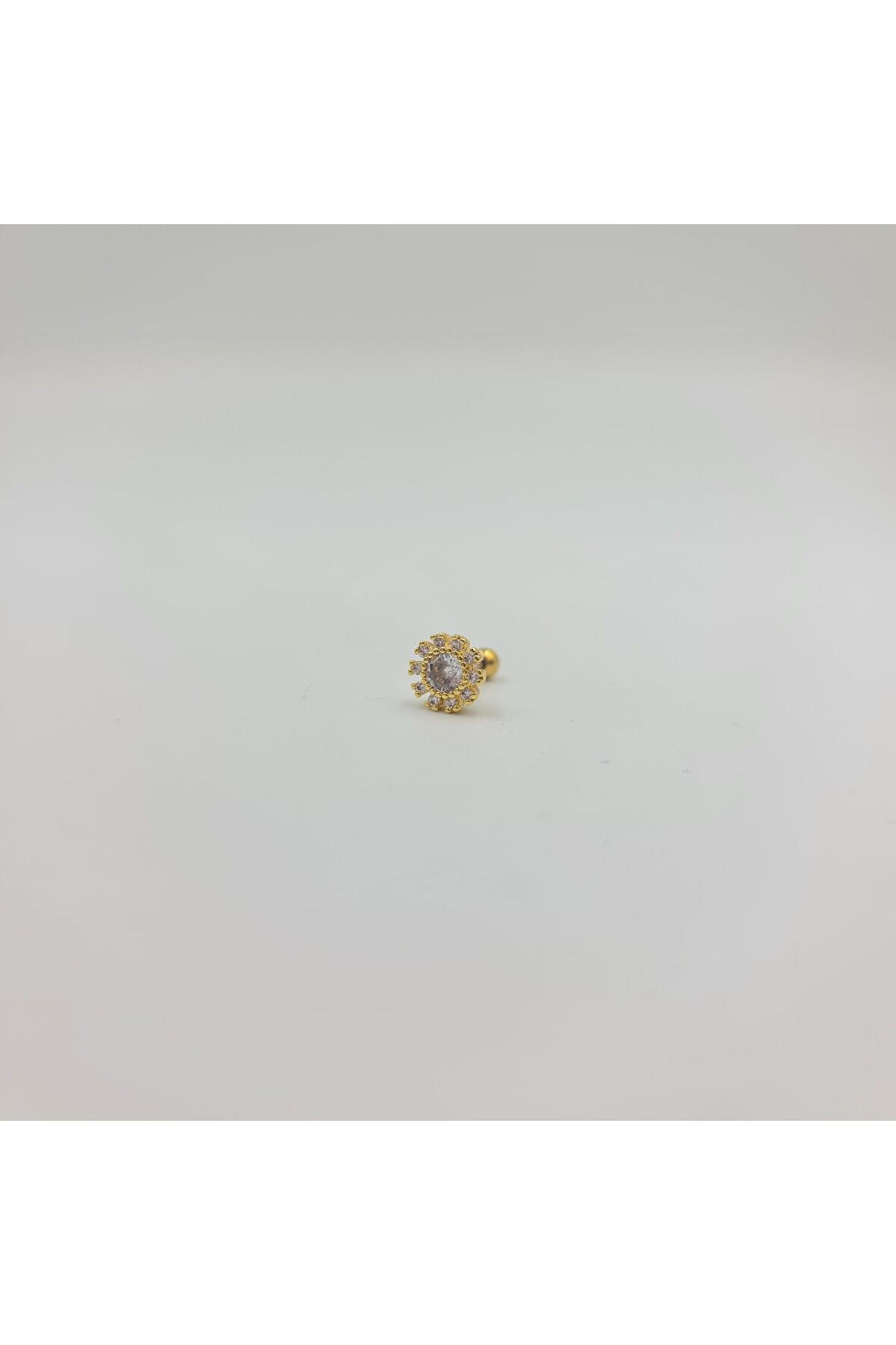 Cerrahi Çelik  Taşlı  Küpe Tragus Helix Kıkırdak Piercing
