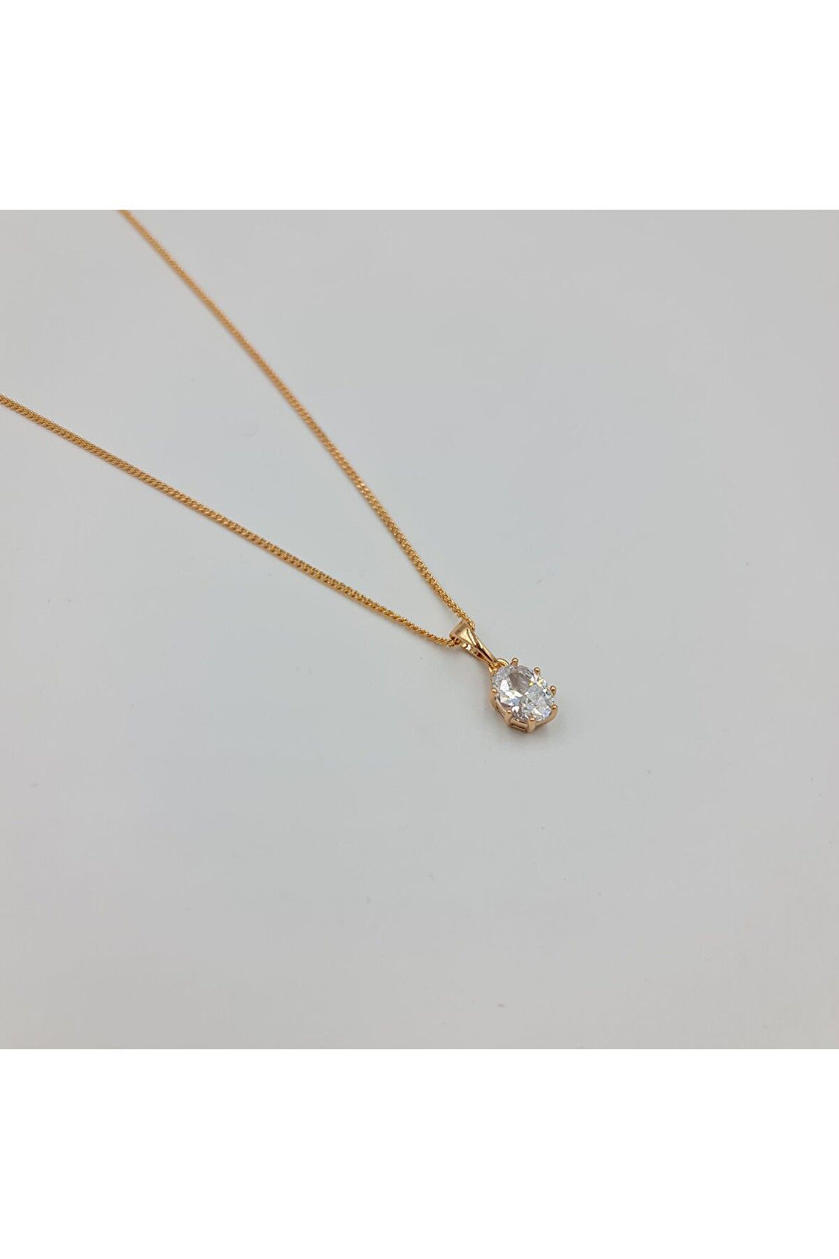 Rose Oval Tektaş Kadın Kolye