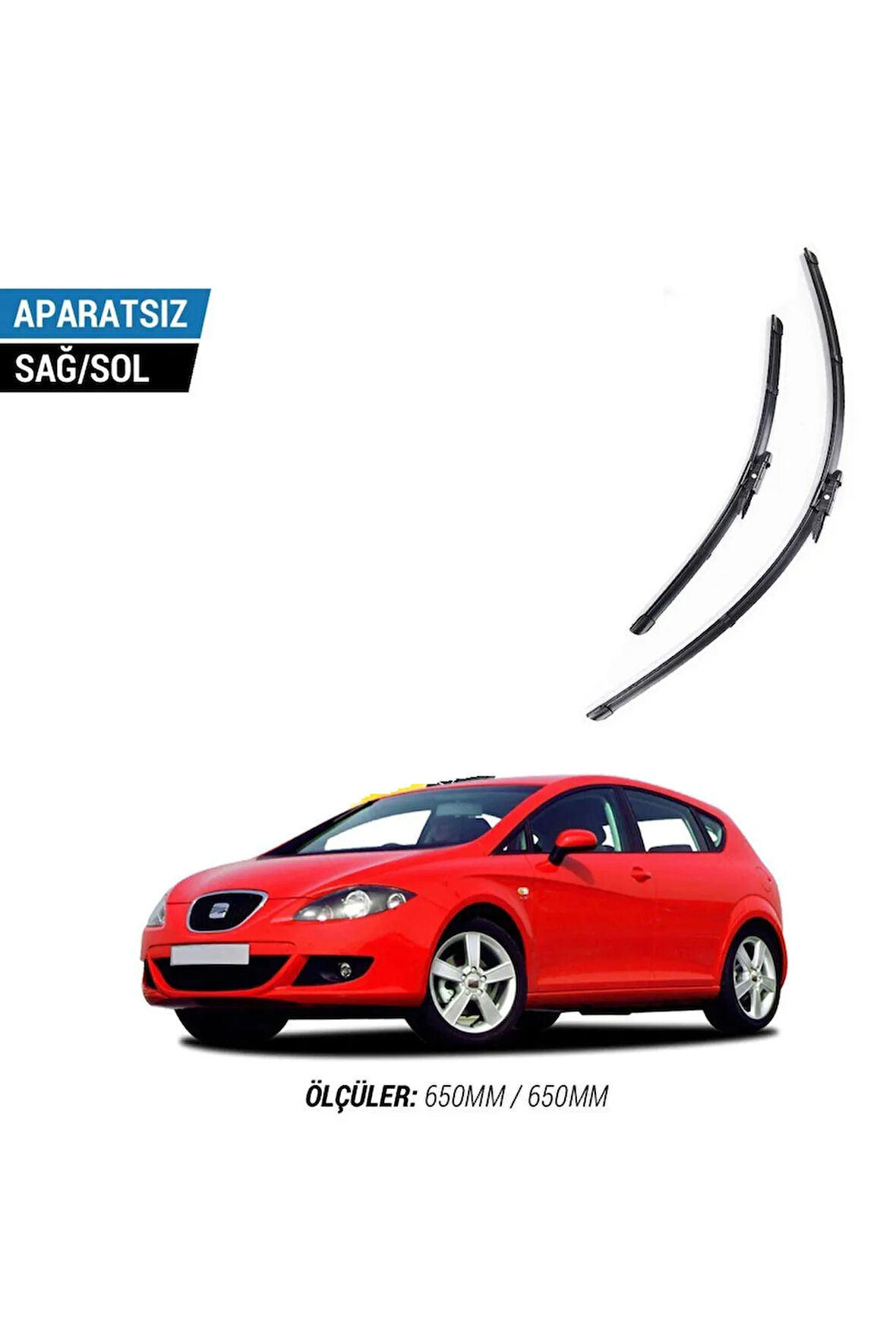 SEAT LEON 2006-2012 2'li Ön Cam Sileceği Sağ Sol Silecek Takımı Muz Silecek
