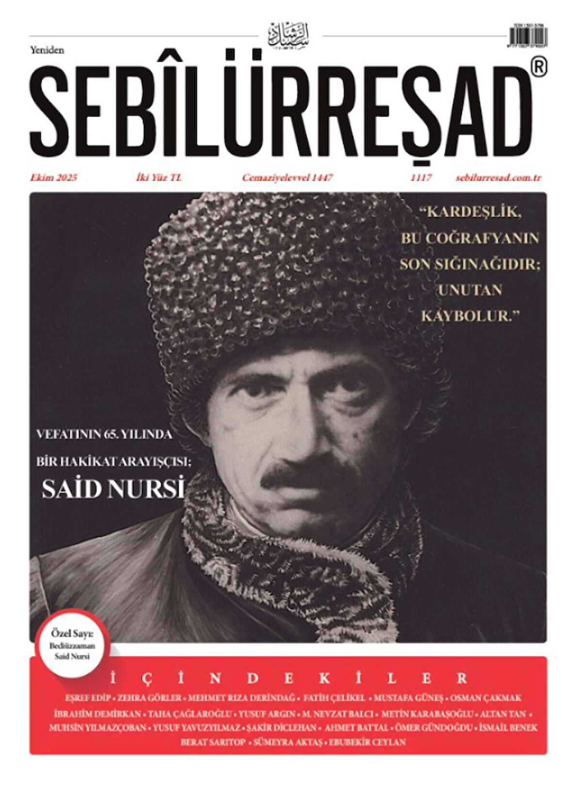 Sebilürreşad Dergi 1117.Sayı Ekim 2025