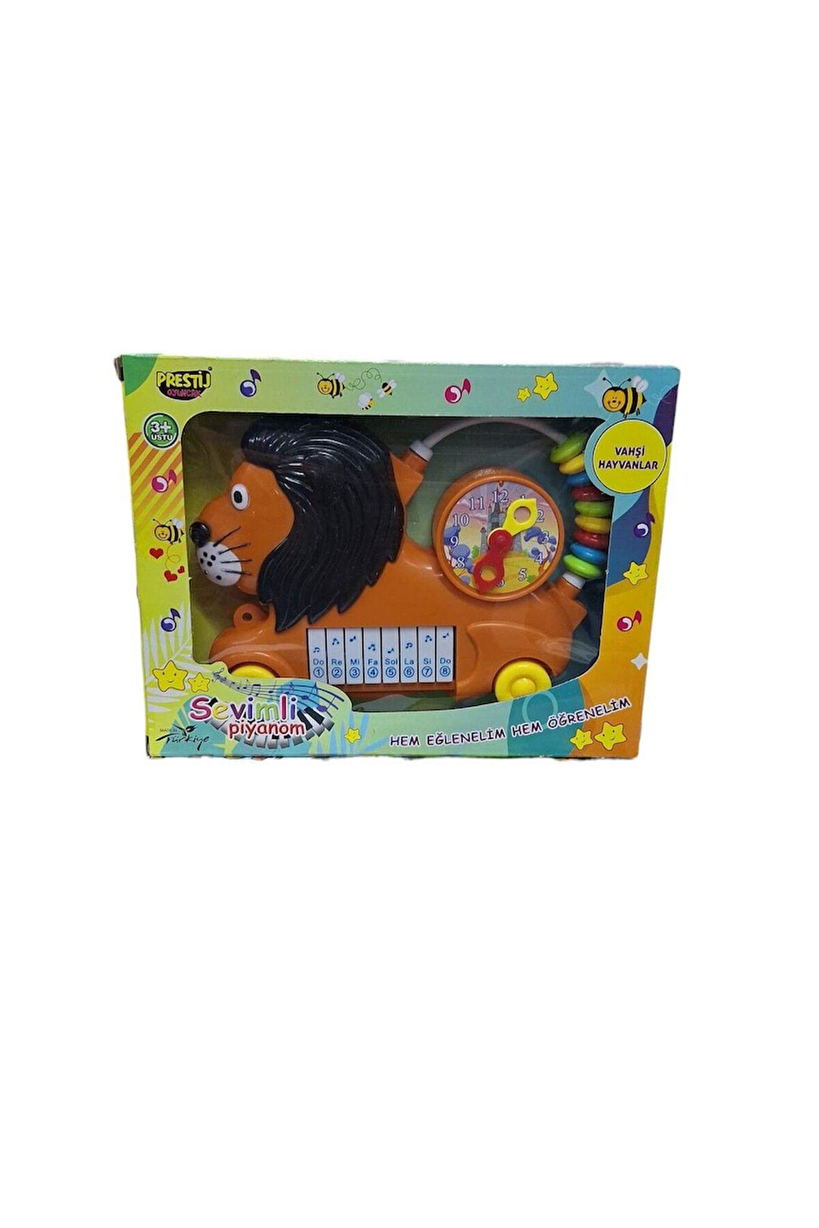 Seçtim Aldım Sevimli Piyanom Pr-19 Vahşi Hayvanlar Sesli Pilli 3