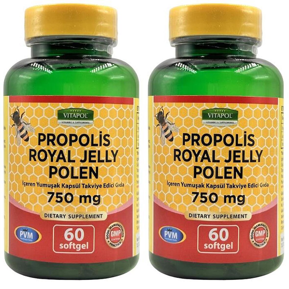 Vitapol Propolis Arı Sütü Polen 750 Mg 2x60 Kapsül