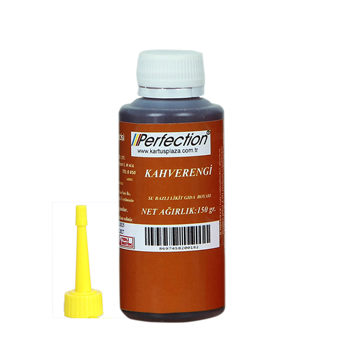 Perfection CHEF Sıvı Su Bazlı Likit Gıda Boyası KAHVERENGİ 150 gr.