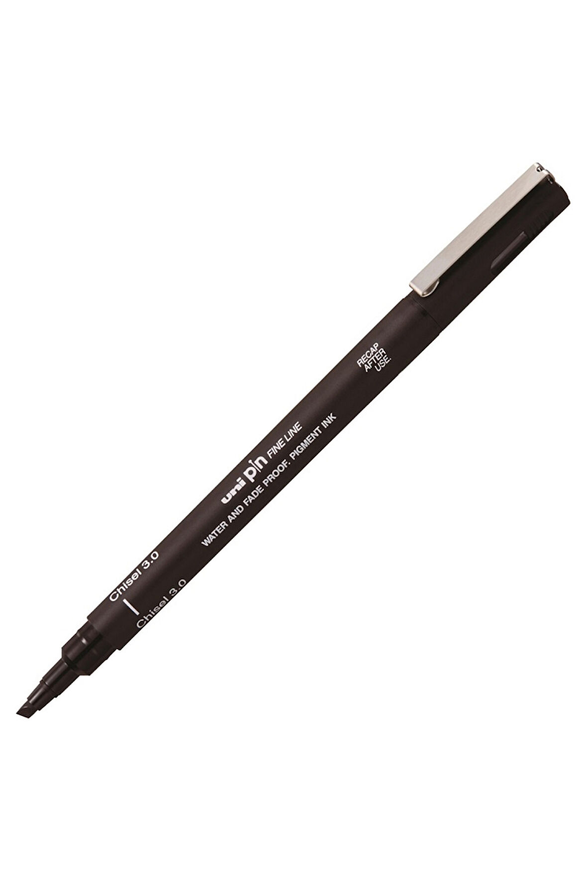 Uni-ball Pin 3.0 Fine Line Kesik Uçlu Kalem Siyah Pıncs3-200