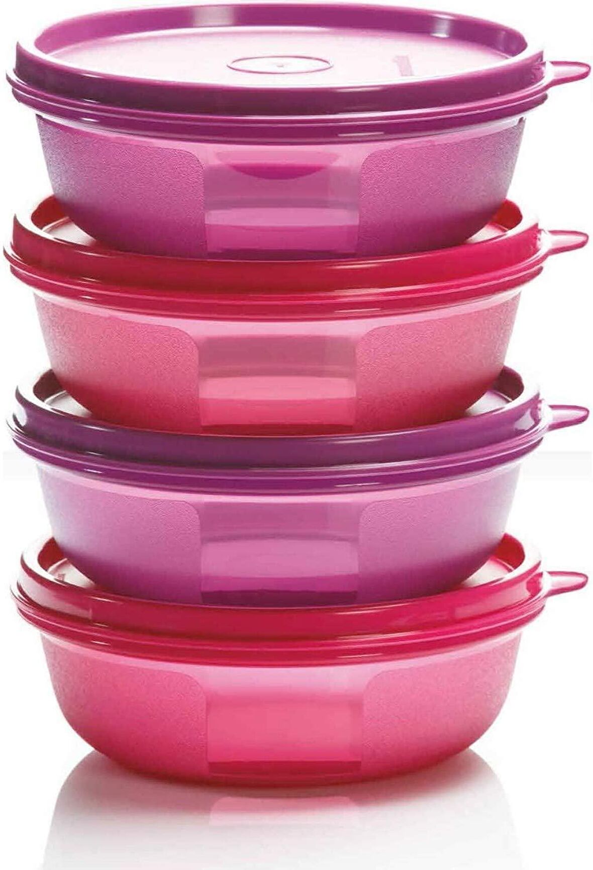 Tupperware Şeker Kaplar Saklama Kabı 4'lü Pembe -Mor