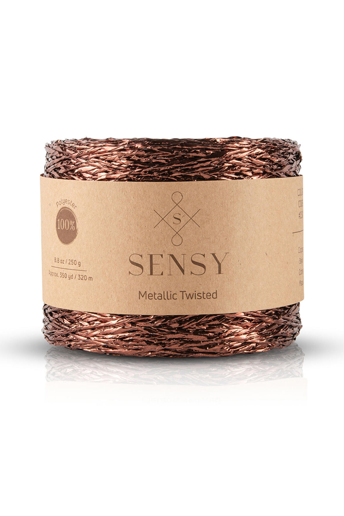 SENSY Premium 320 M Simli Metalik İp Parlak Çanta Rafya Örme İp Metalik Abiye İp 250 gr Açık Sarı