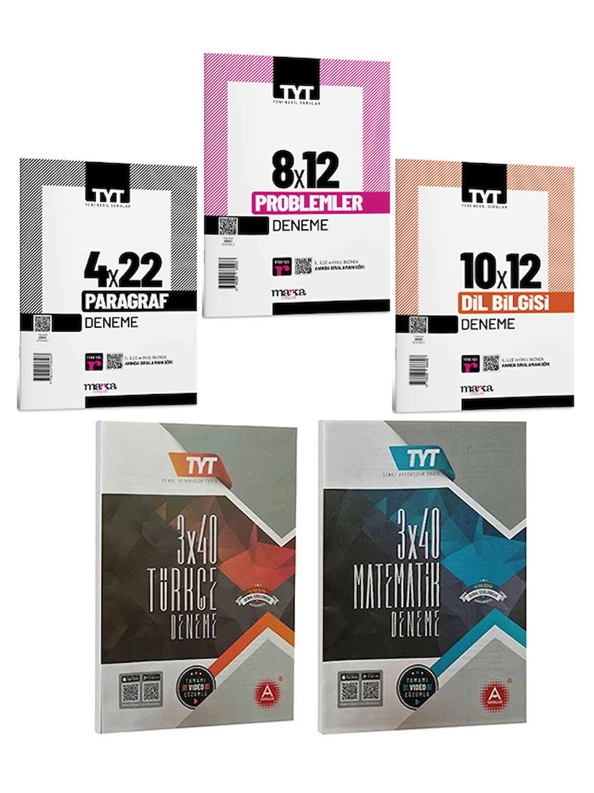 TYT Paragraf Problem Dil Bilgisi Deneme ve A Yayınları TYT Türkçe Matematik Deneme