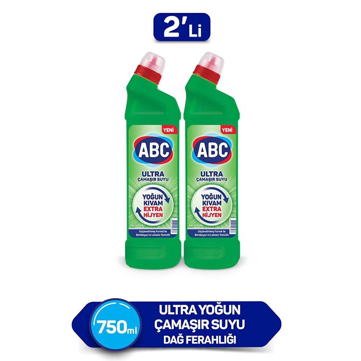 ABC Dağ Ferahlığı Konsantre Jel Çamaşır Suyu 2 x 750 ml