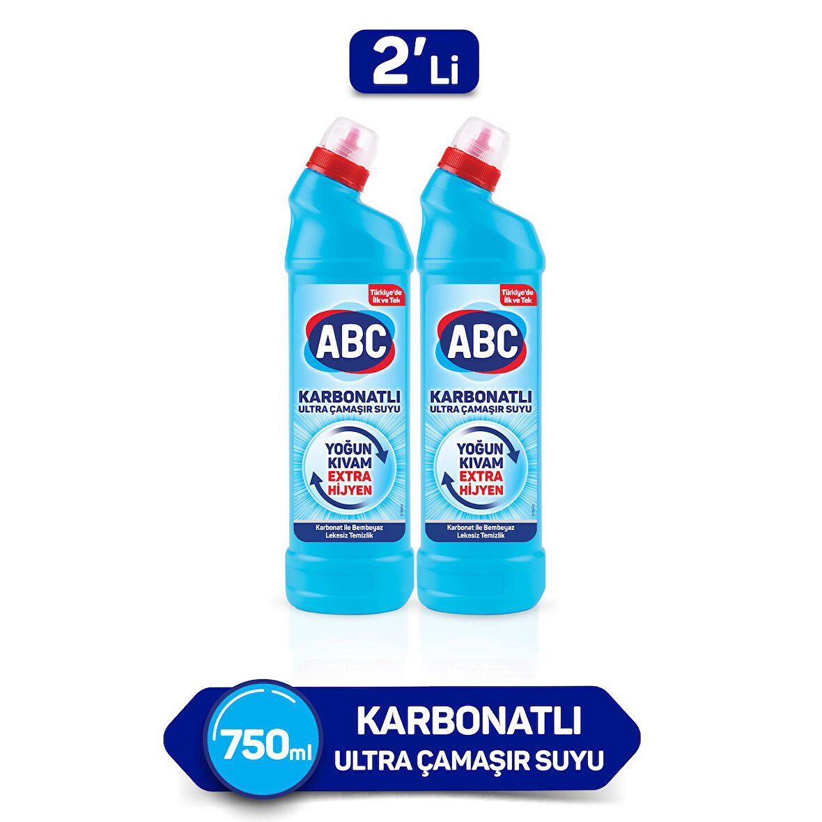 ABC Karbonatlı Ultra Çamaşır Suyu 750 ml 2'li Paket