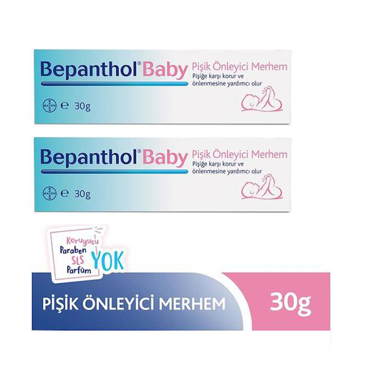 Bepanthol Baby Pişik Önleyici Merhem 30 Gr-2 ADET-SKT:04/2024