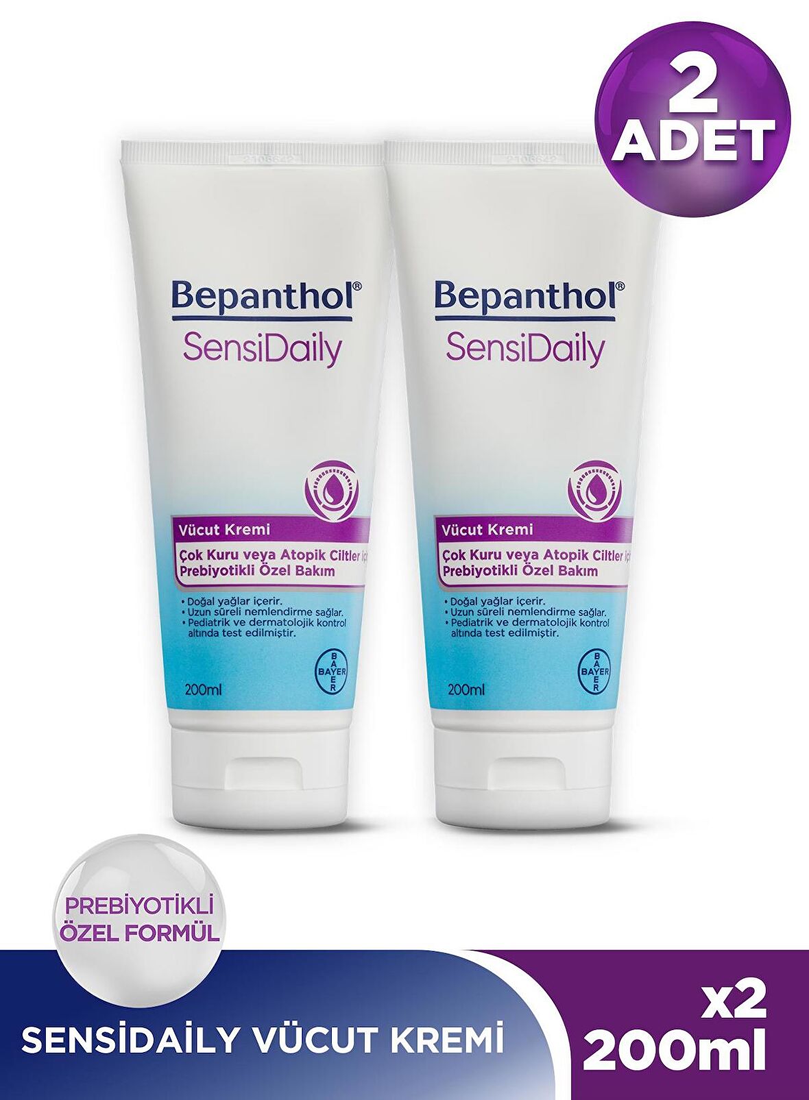 Bepanthol Sensidaily 200 ml 2'li Avantajlı Paket