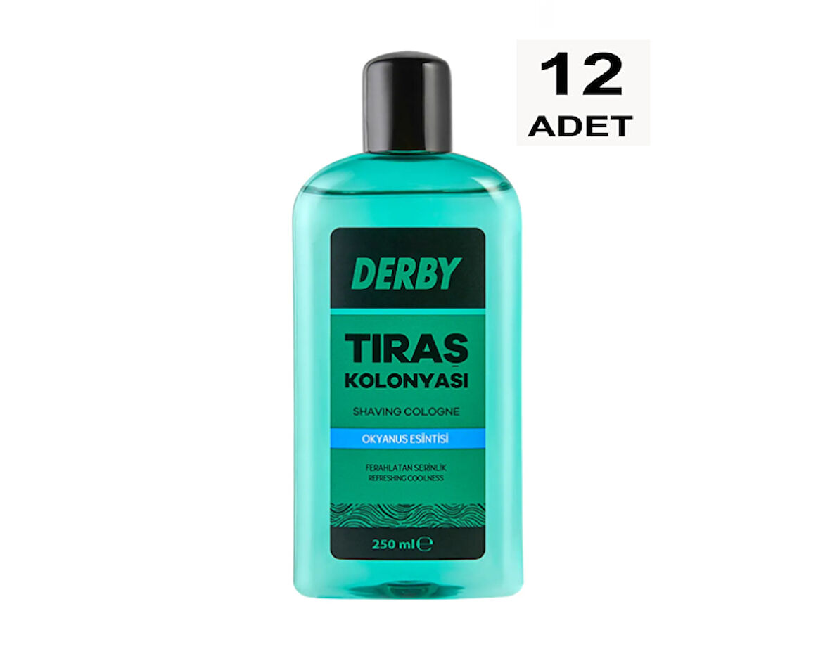 Derby Tıraş Kolonyası Okyanus Esintisi 250 ml x12 Adet