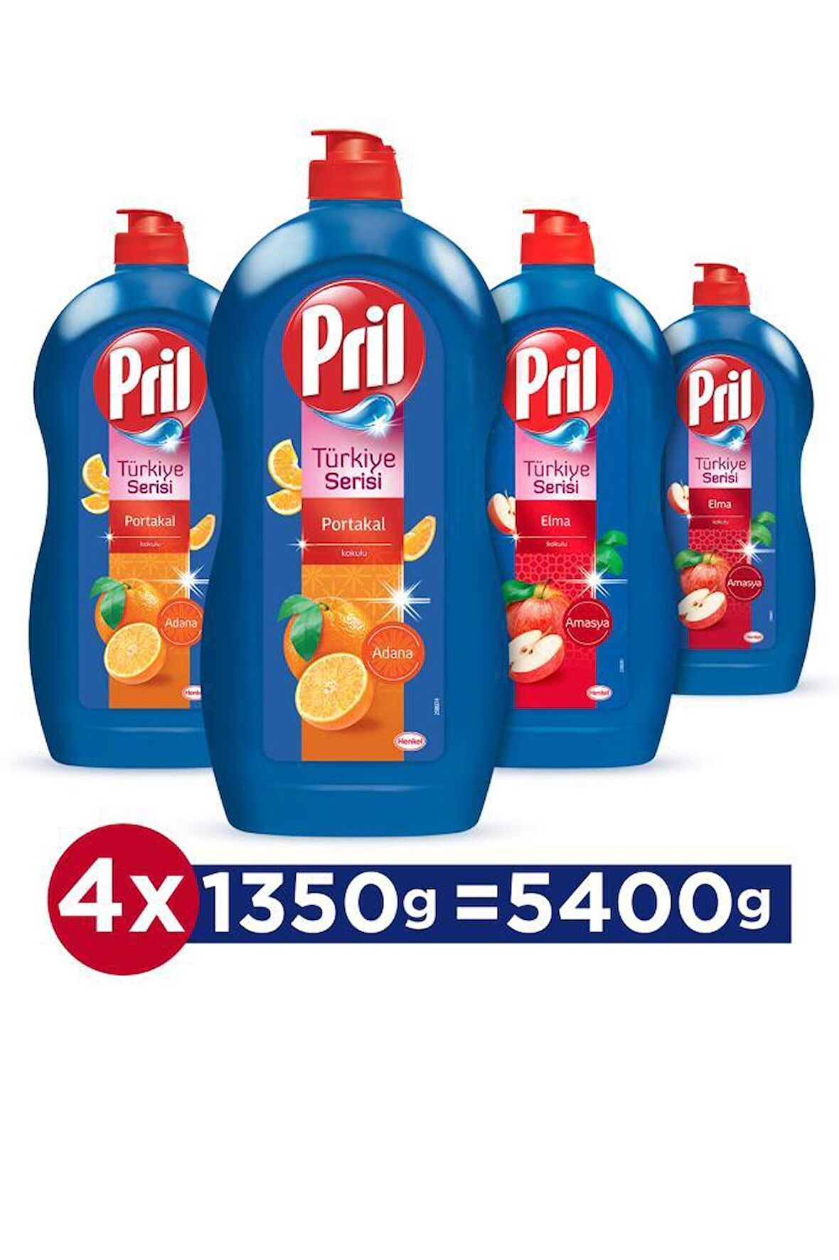 Pril 4x1350 ml Elde Yıkama Deterjanı