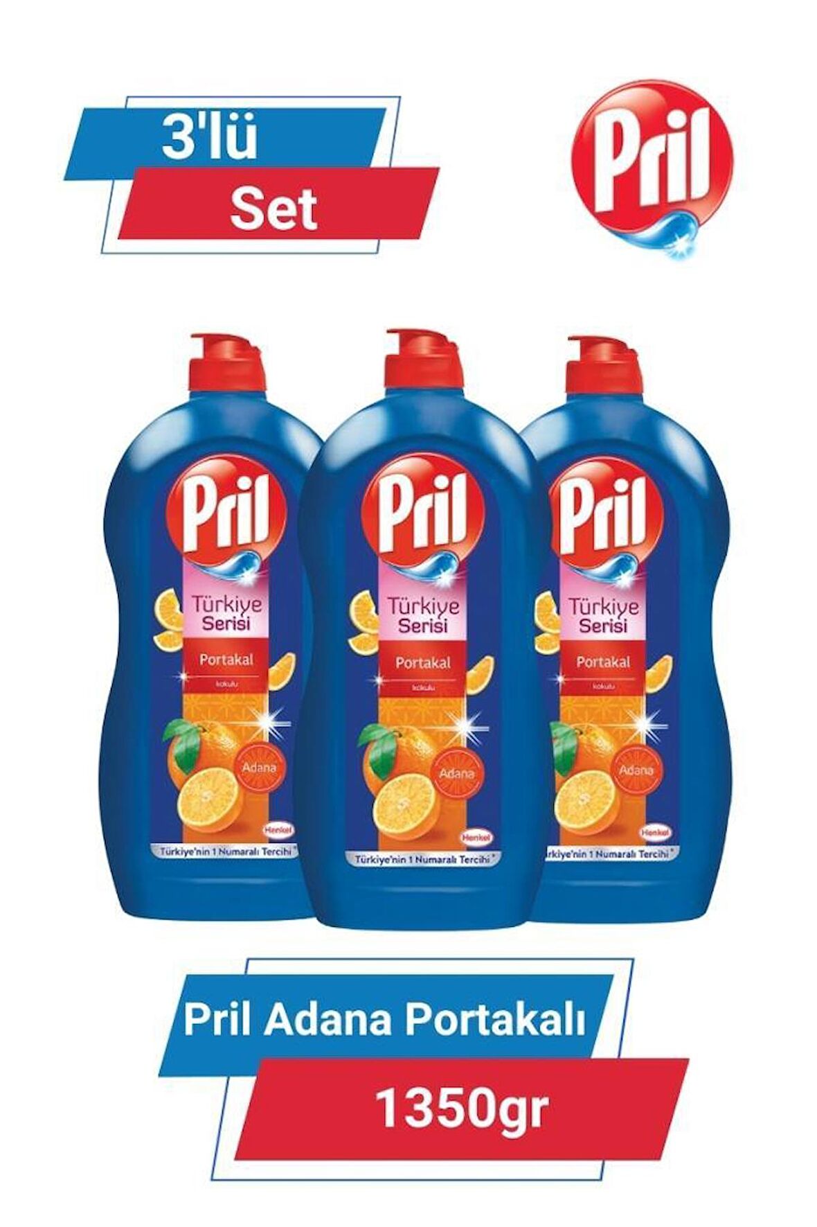 PRİL ADANA PORTAKALI 1350gr 3'lü Set