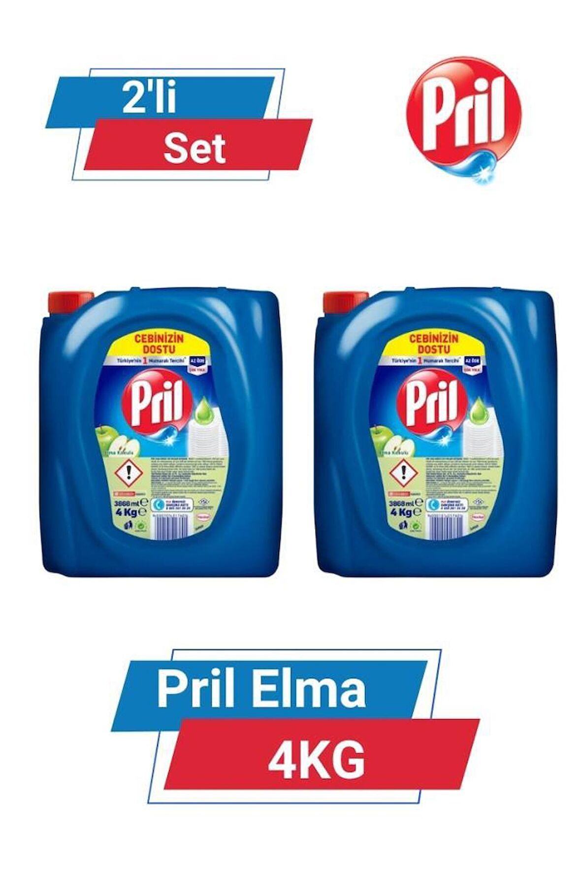 PRİL ELMA 4KG 2'li Set