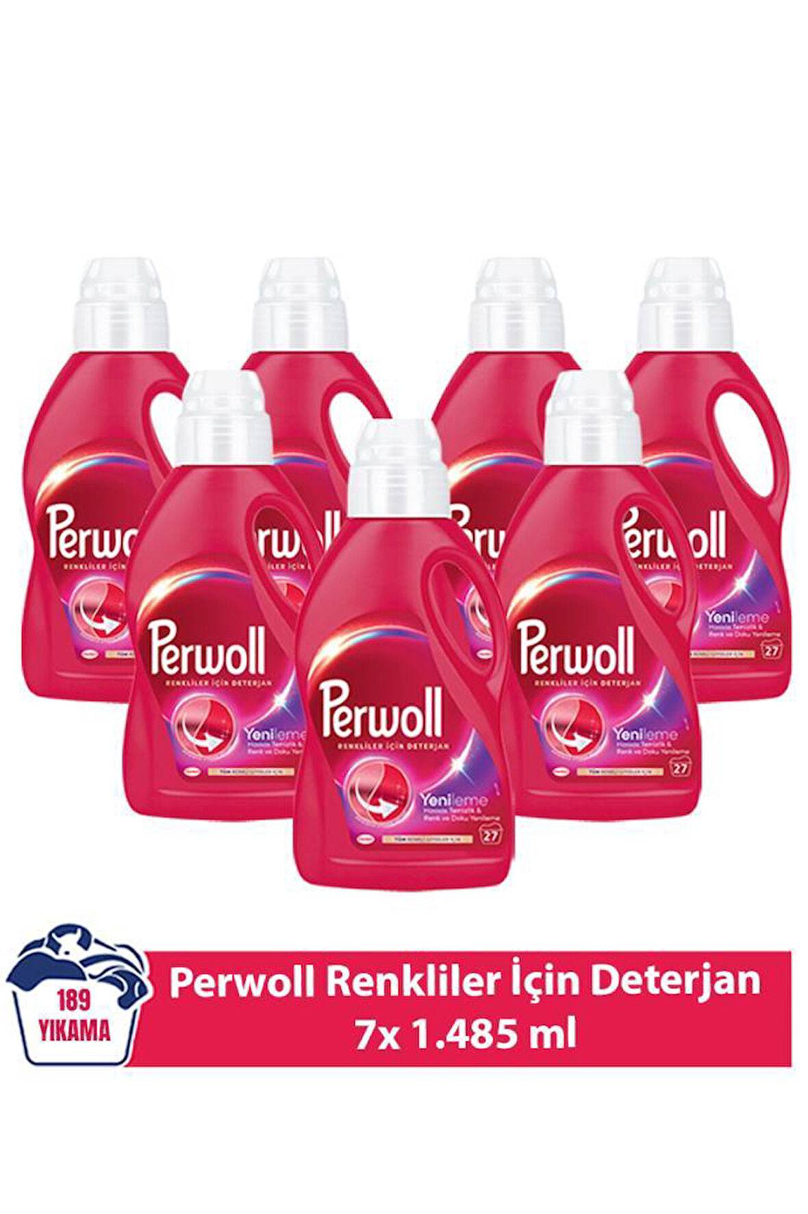 Perwoll Yenileme Renkliler 7x 1.485 ml 189 Yıkama  
