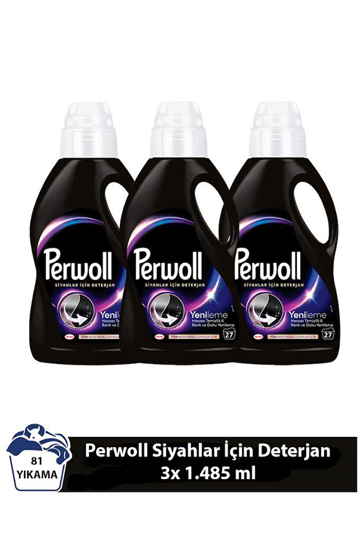 Perwoll Yenileme Siyahlar 3x 1.485 ml 81 Yıkama  