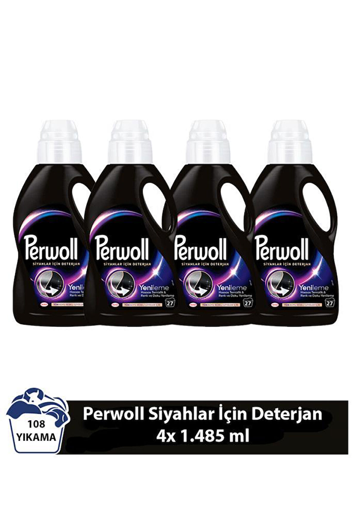 Perwoll Yenileme Siyahlar 4x 1.485 ml 108 Yıkama  