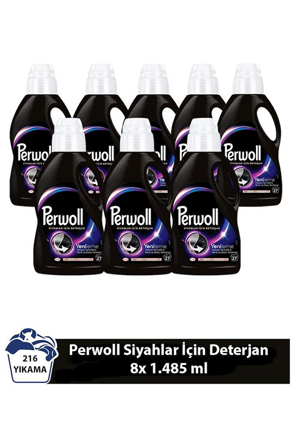 Perwoll Yenileme Siyahlar 8x 1.485 ml 216 Yıkama  