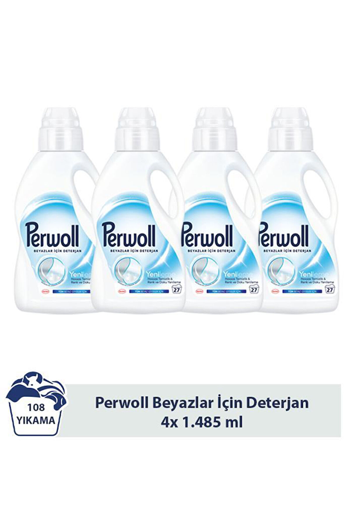 Perwoll Yenileme Beyazlar 4x 1.485 ml 108 Yıkama  
