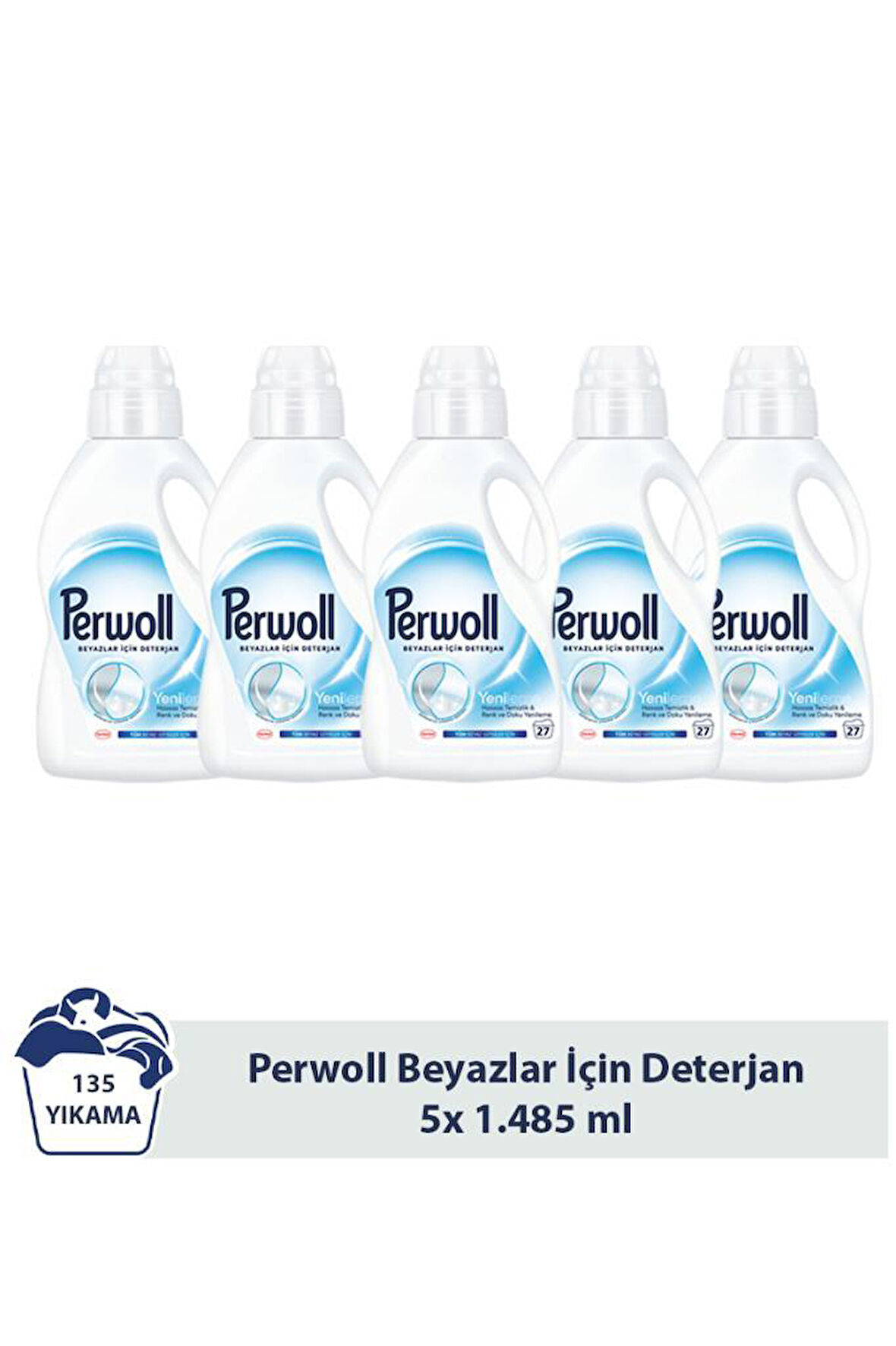 Perwoll Yenileme Beyazlar 5x 1.485 ml 135 Yıkama  