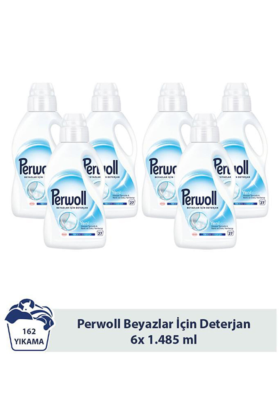 Perwoll Yenileme Beyazlar 6x 1.485 ml 162 Yıkama  
