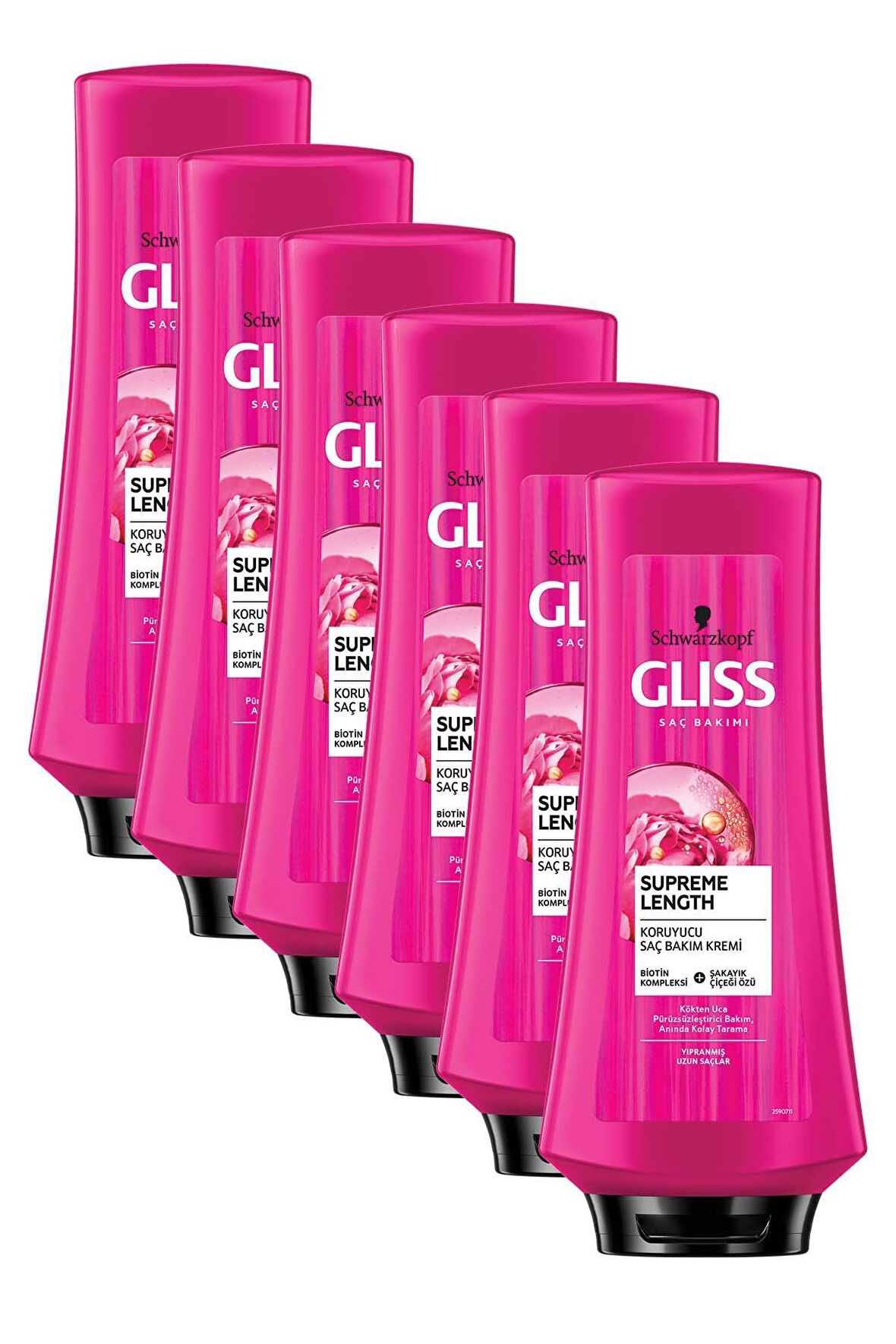Gliss  Supreme Length Uzun Saçlara Özel Saç Kremi 360 ml x 6 Adet