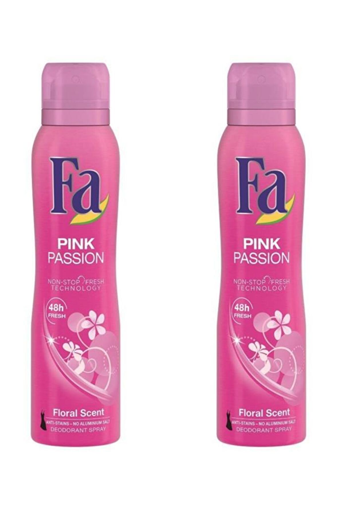 Fa Pink Passion Pudrasız Leke Yapmayan Kadın Sprey Deodorant 150 ml x 2