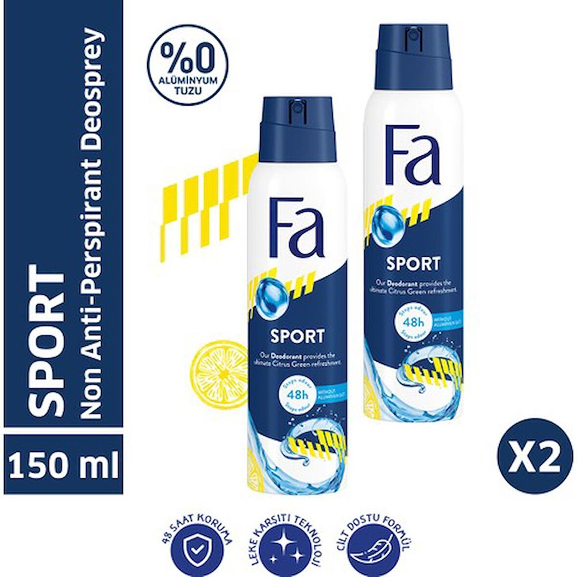 Fa Men Sport Deosprey 150 ml X 2 Adet