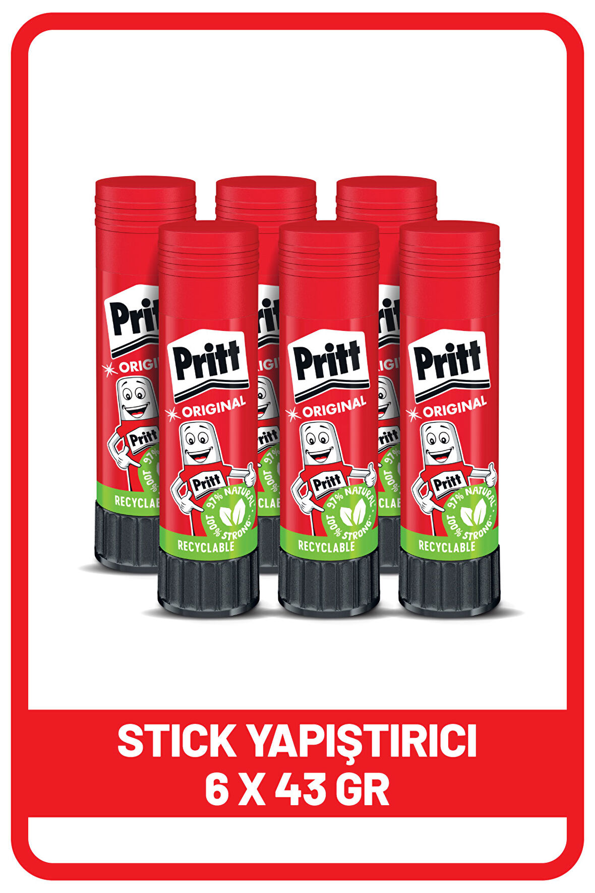 Pritt Stick Yapıştırıcı 6 x 43 G