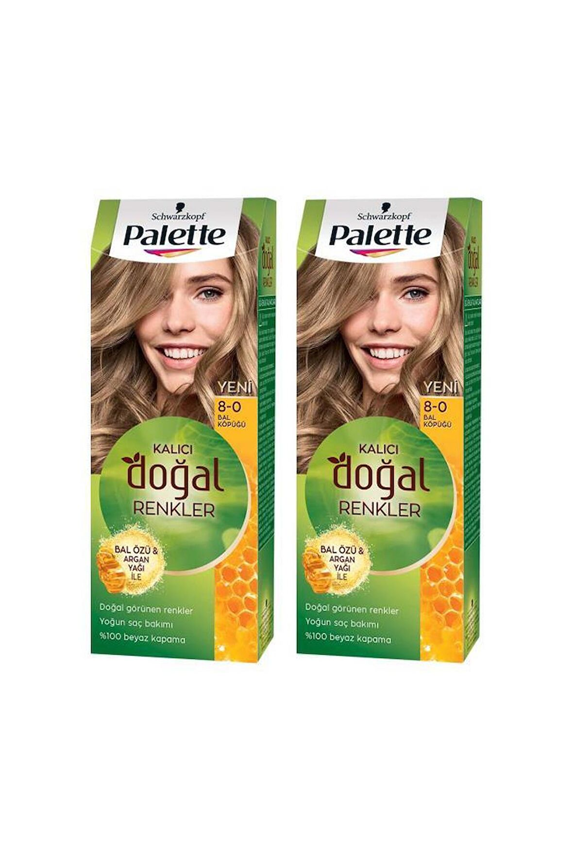 Palette Kalıcı Doğal Renkler 8-0 Bal Köpüğü x 2 Adet