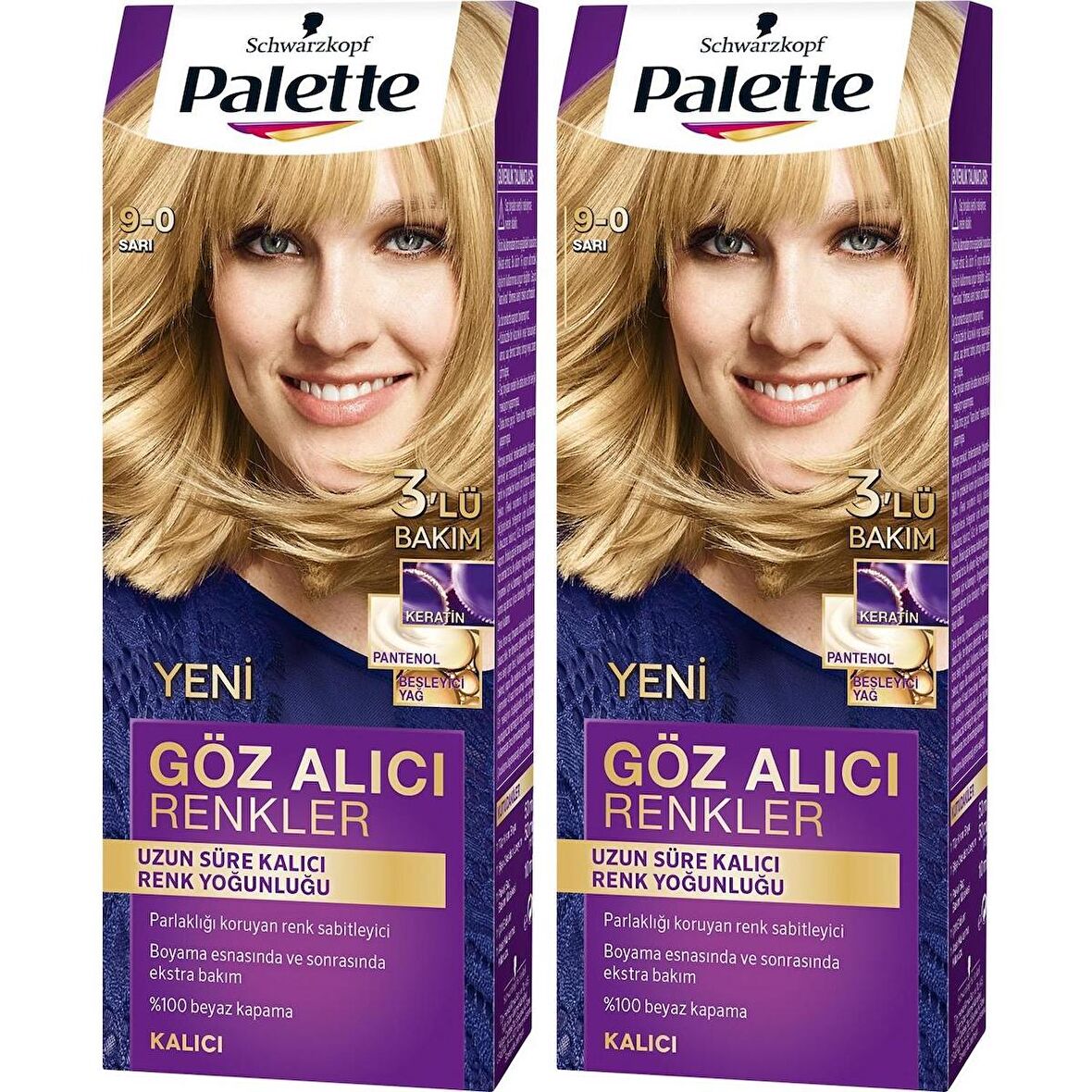 Palette Göz Alıcı Renkler 9-0 Sarı x 2 Adet