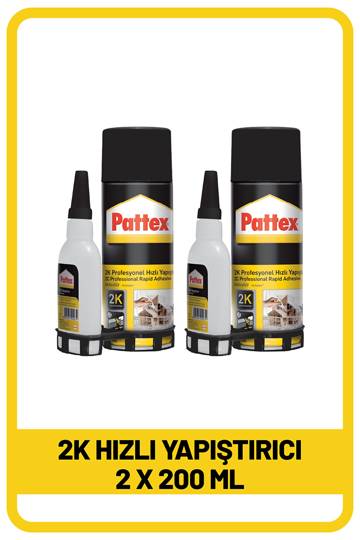 PATTEX 2 K HIZLI YAP. 200ML x 2 Adet