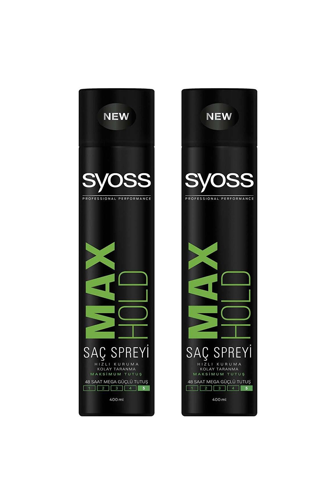 Syoss Maksimum Tutuş Sprey 400 ml x 2 Adet